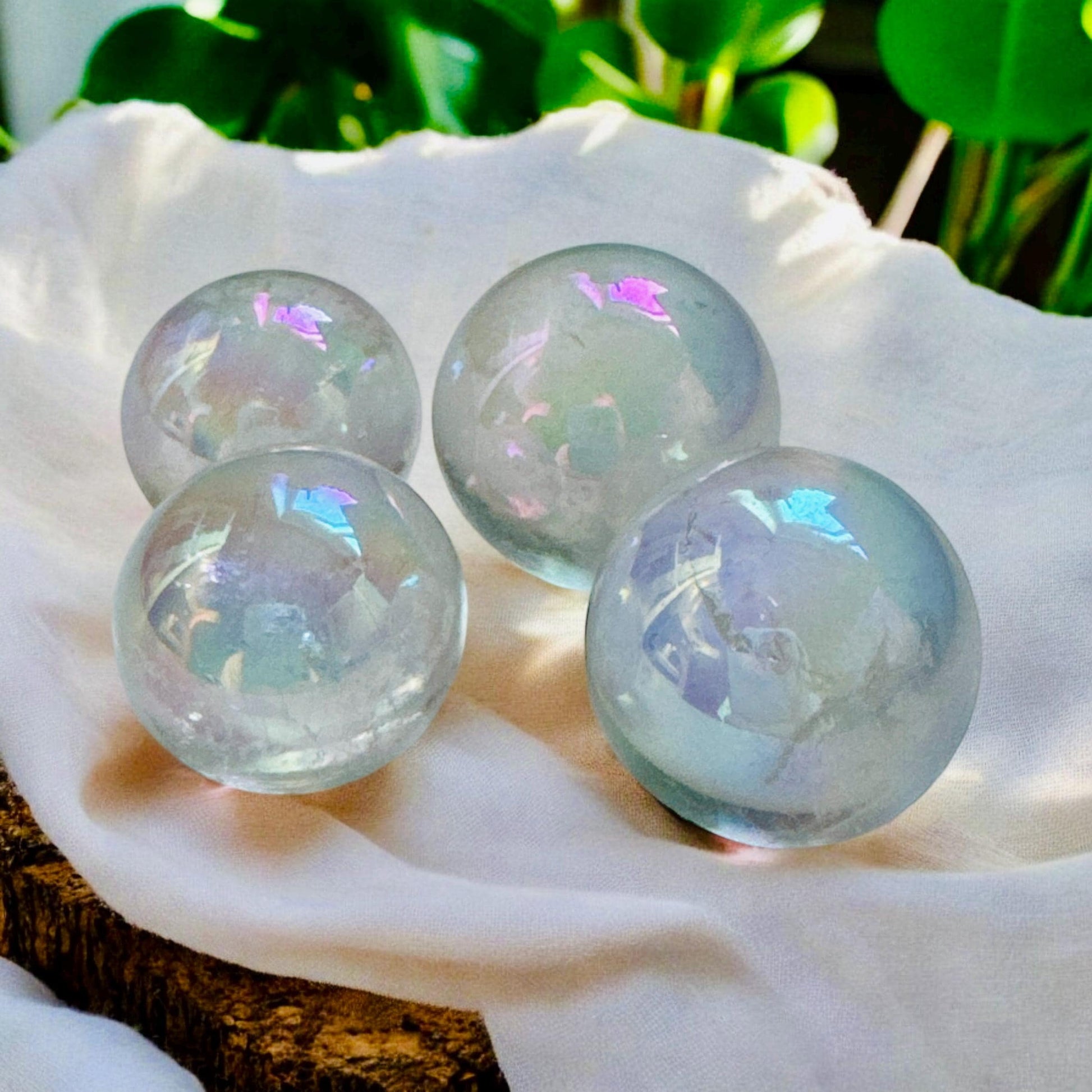 Mini Angel Aura Sphere - Celestial Elegance | Luna by Louise Crystal Shop UK