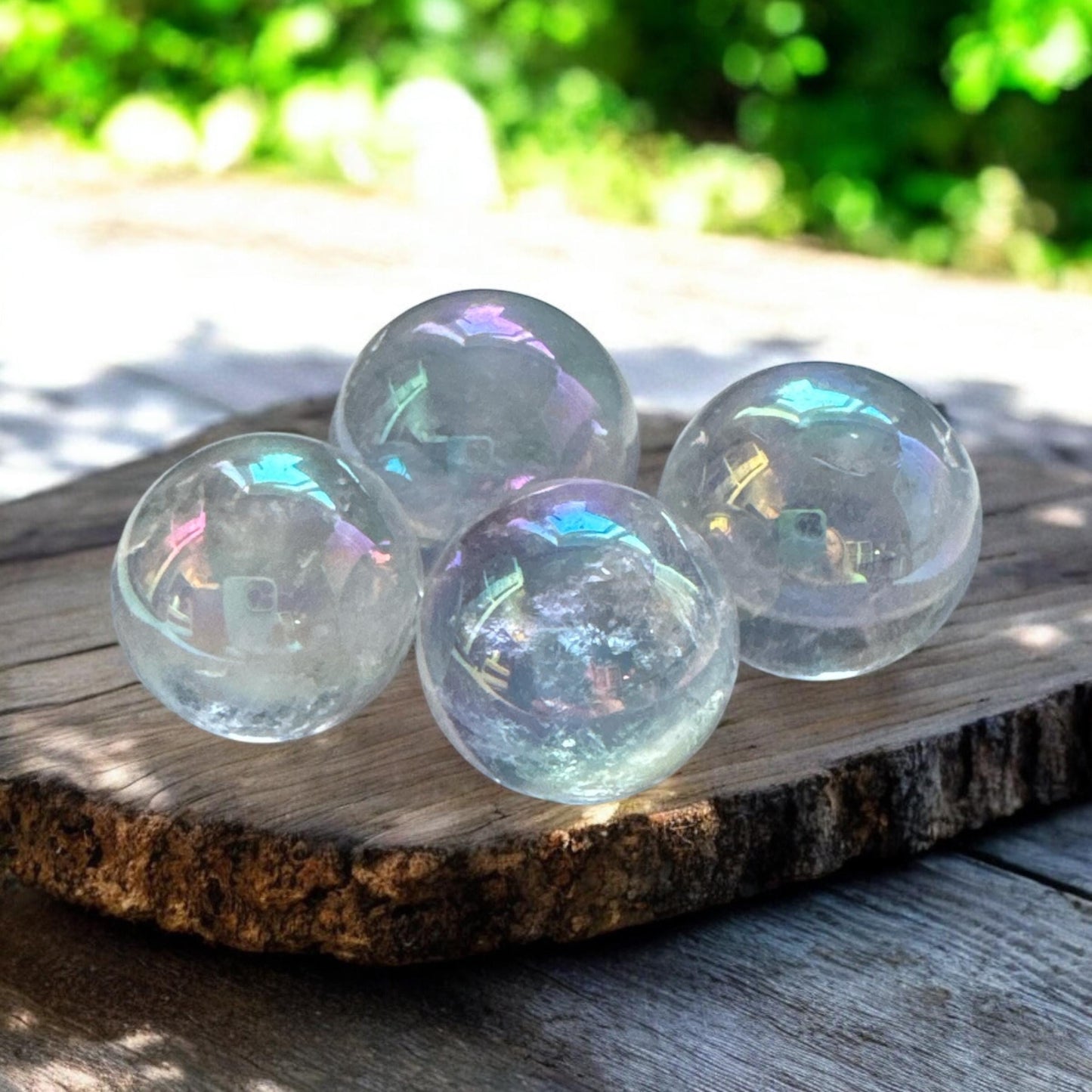 Mini Angel Aura Sphere - Celestial Elegance | Luna by Louise Crystal Shop UK