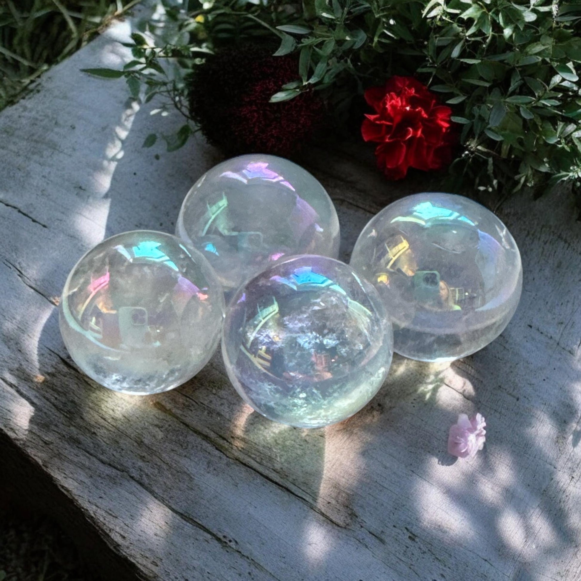 Mini Angel Aura Sphere - Celestial Elegance | Luna by Louise Crystal Shop UK