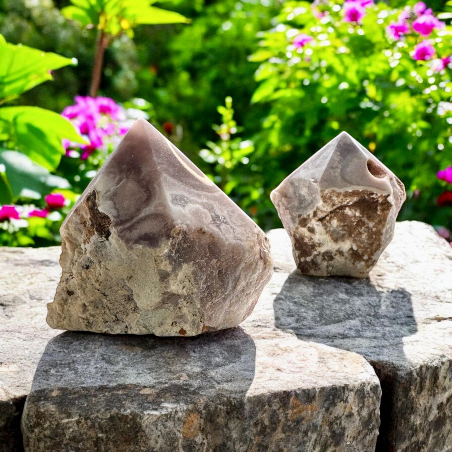 Pink Amethyst Cut Base - Enchanting Soft Pink Hues | Luna by Louise, Crystal Shop UK