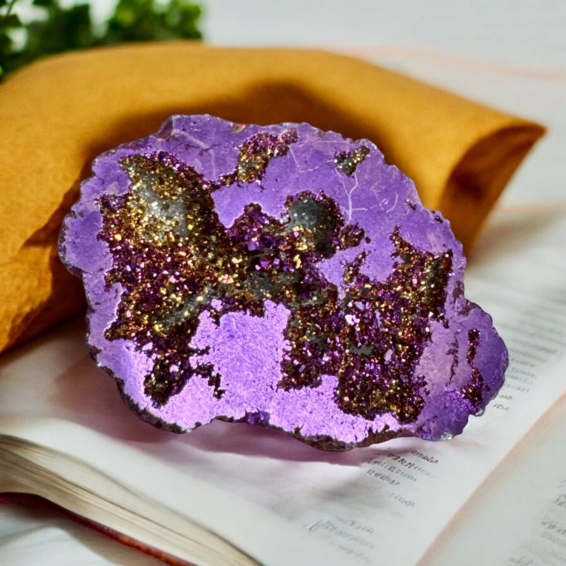 Galaxy Aura Geode – Cosmic and Enchanting Crystal | Luna by Louise, Crystal Shop UK