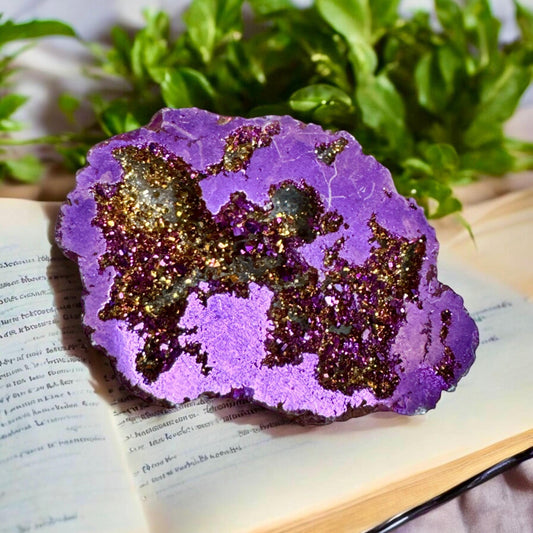 Galaxy Aura Geode – Cosmic and Enchanting Crystal | Luna by Louise, Crystal Shop UK