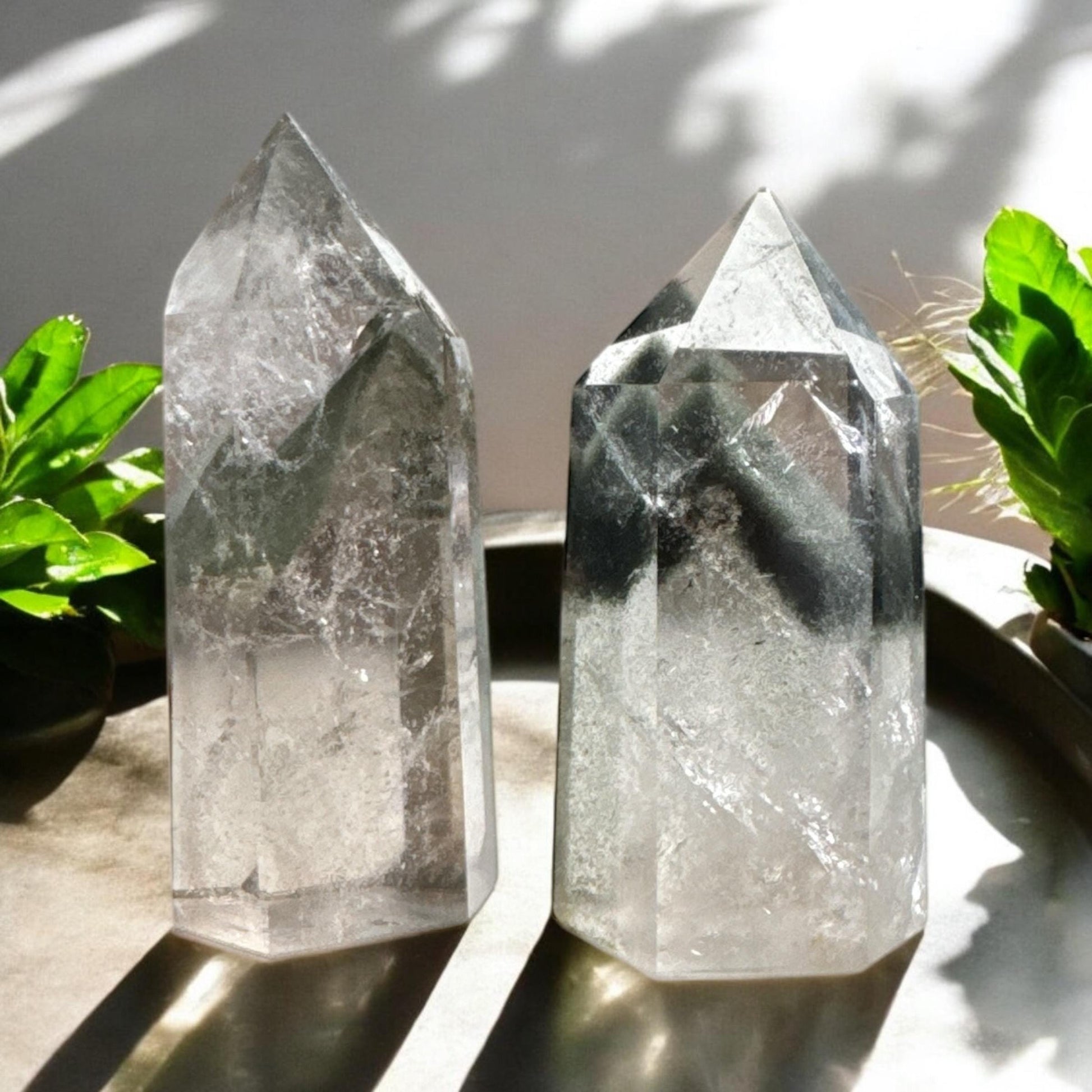 Garden Quartz Tower: Lodolite Crystal Point - Luna by Louise