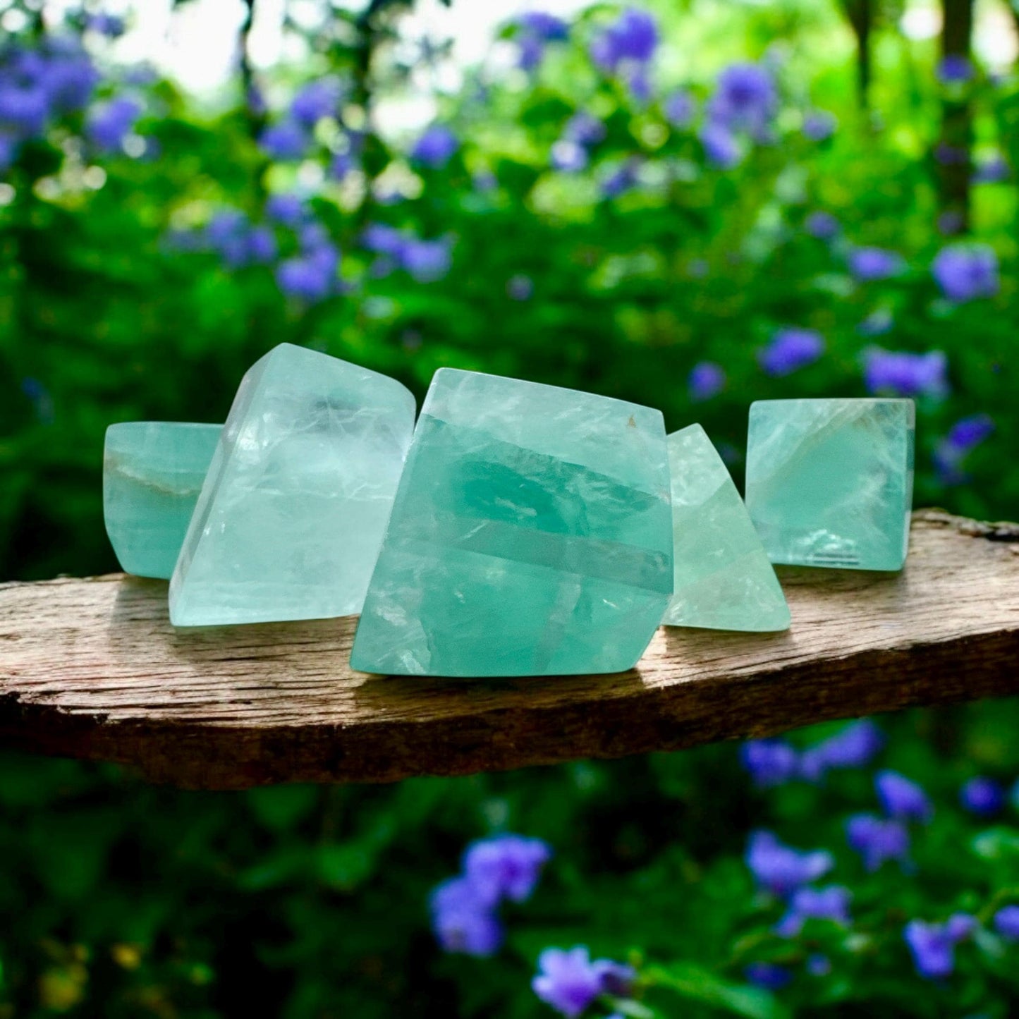 Mint Fluorite Crystal Free Form Cubes - Serenity & Focus | Luna by Louise, Crystal Shop UK