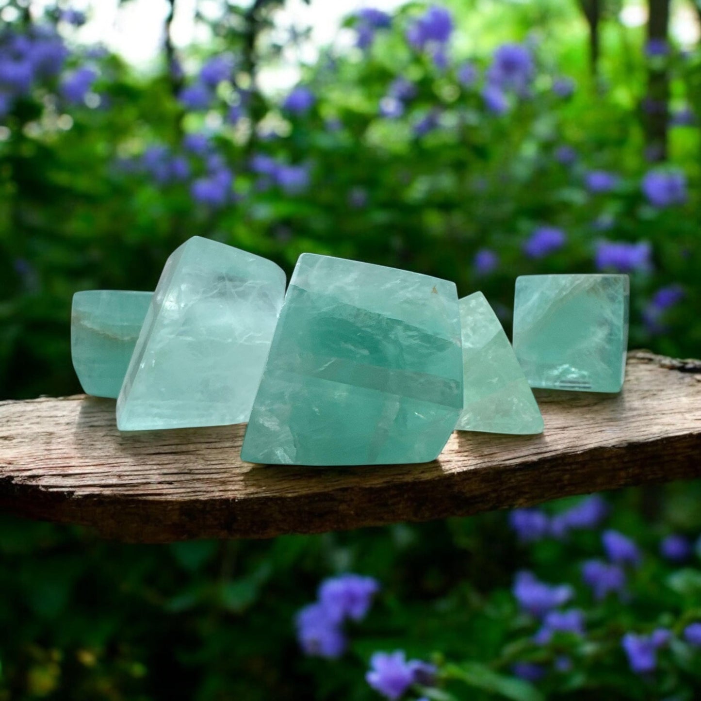 Mint Fluorite Crystal Free Form Cubes - Serenity & Focus | Luna by Louise, Crystal Shop UK