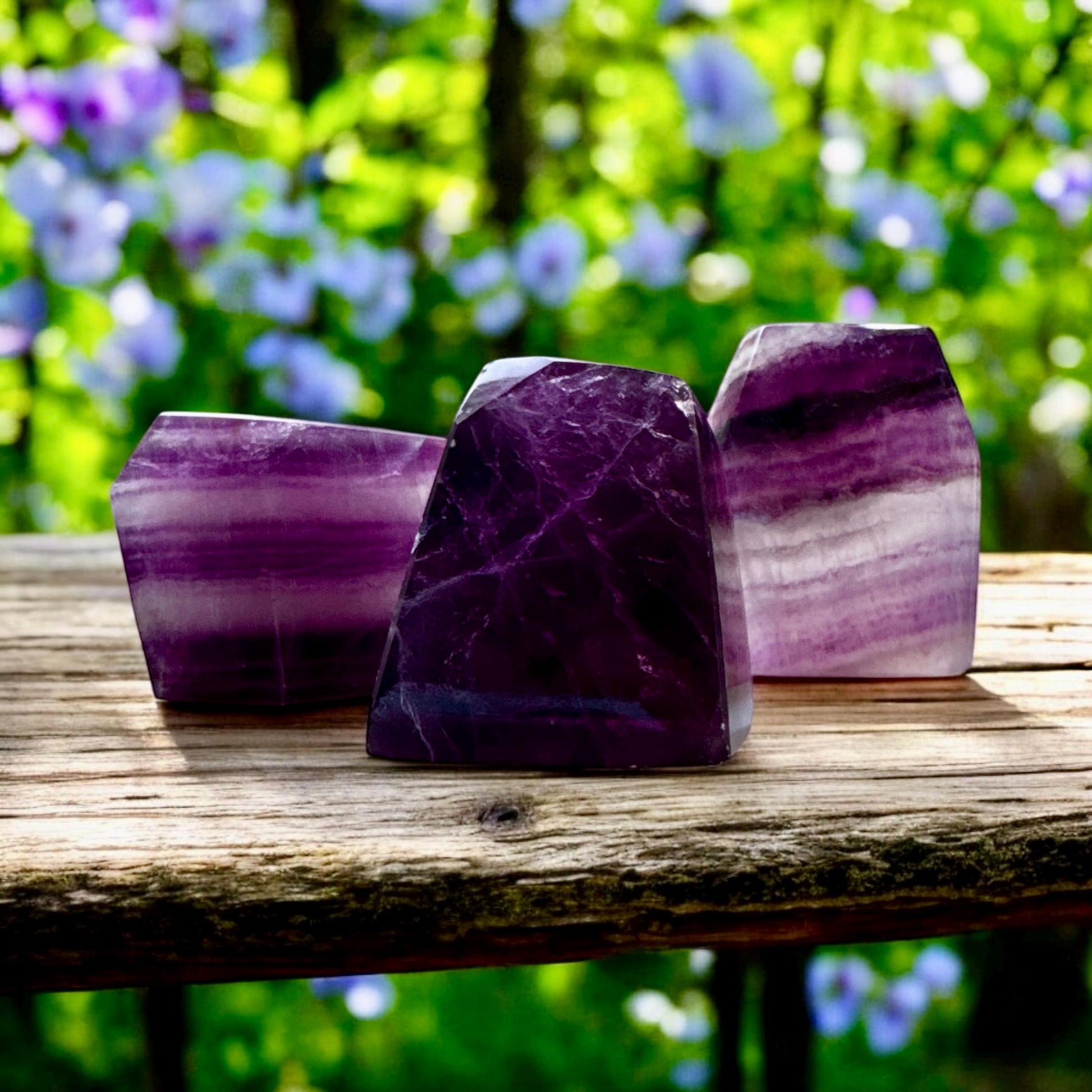 Purple Magenta Fluorite Free Form: Crystal for Clarity