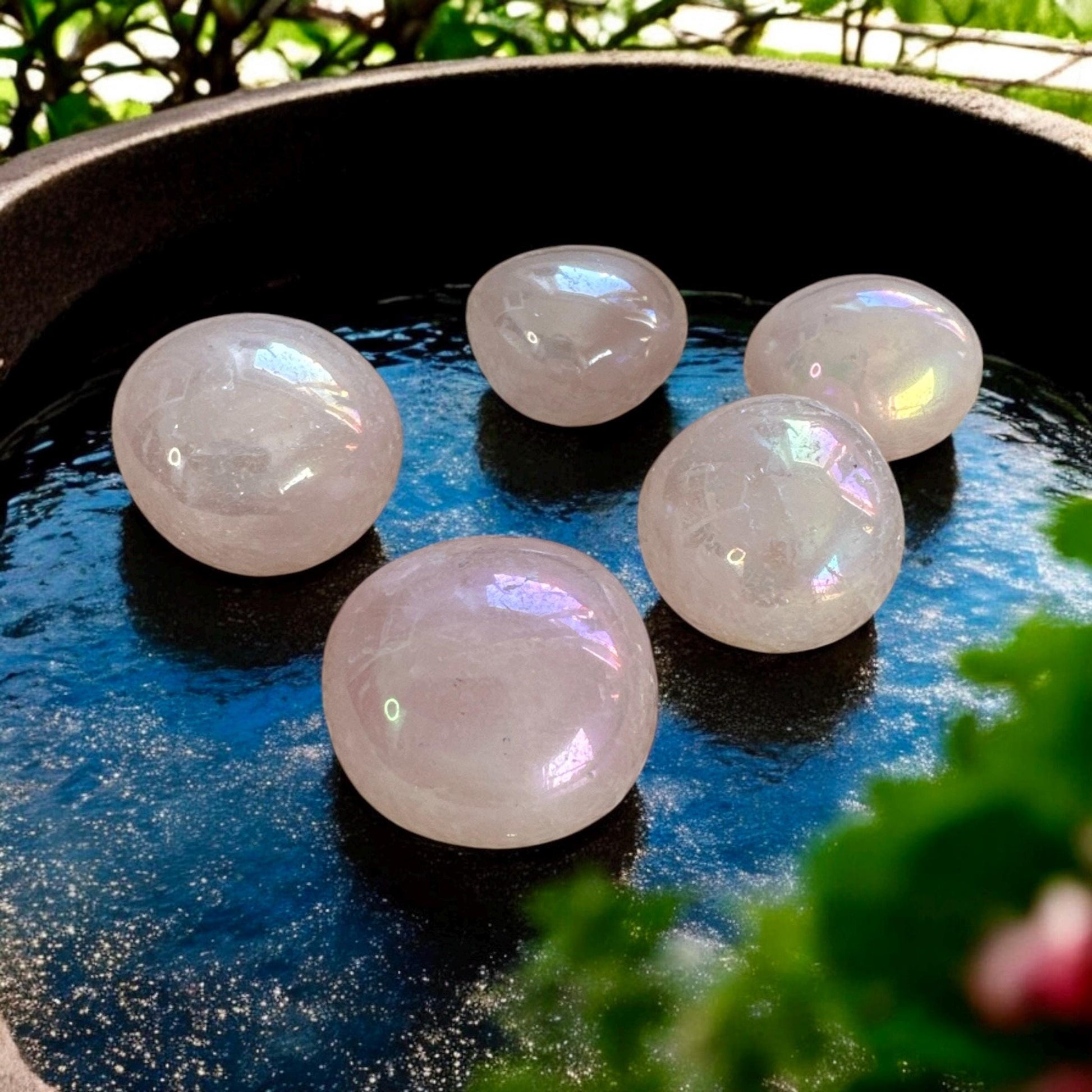 Rose Aura Crystal Tumble Stone - Love & Harmony | Luna by Louise, Crystal Shop UK