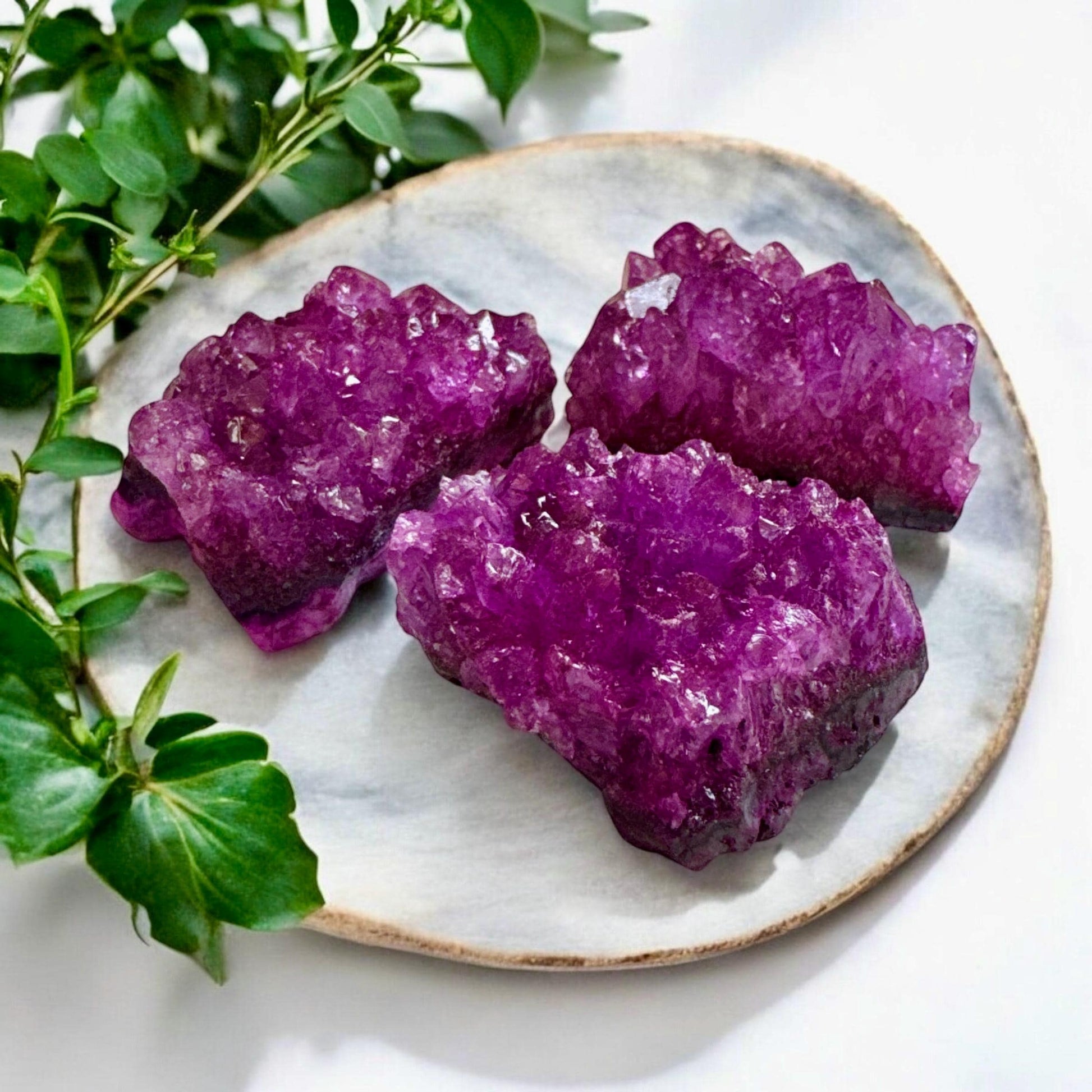 Magenta Pink Amethyst Crystal Cluster: Romantic Home Decor (2-3'' Inches)