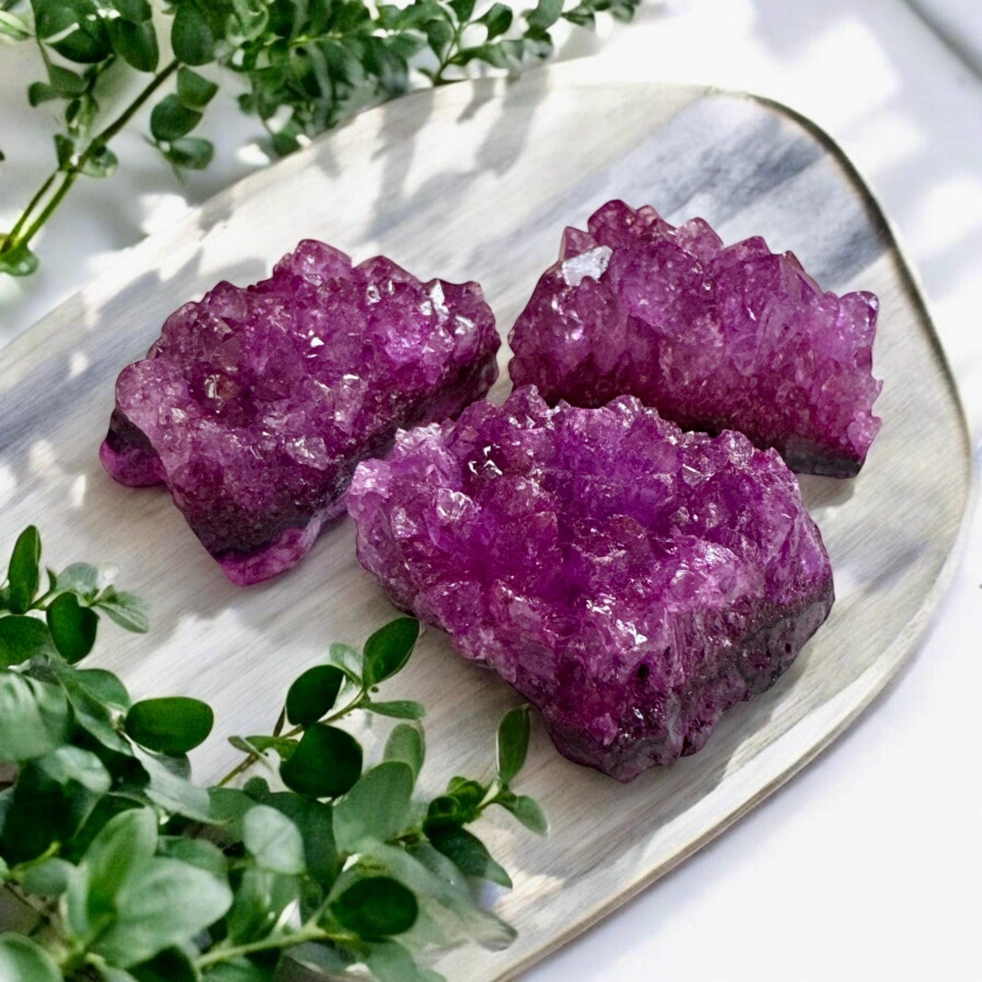 Magenta Pink Amethyst Crystal Cluster: Romantic Home Decor (2-3'' Inches)