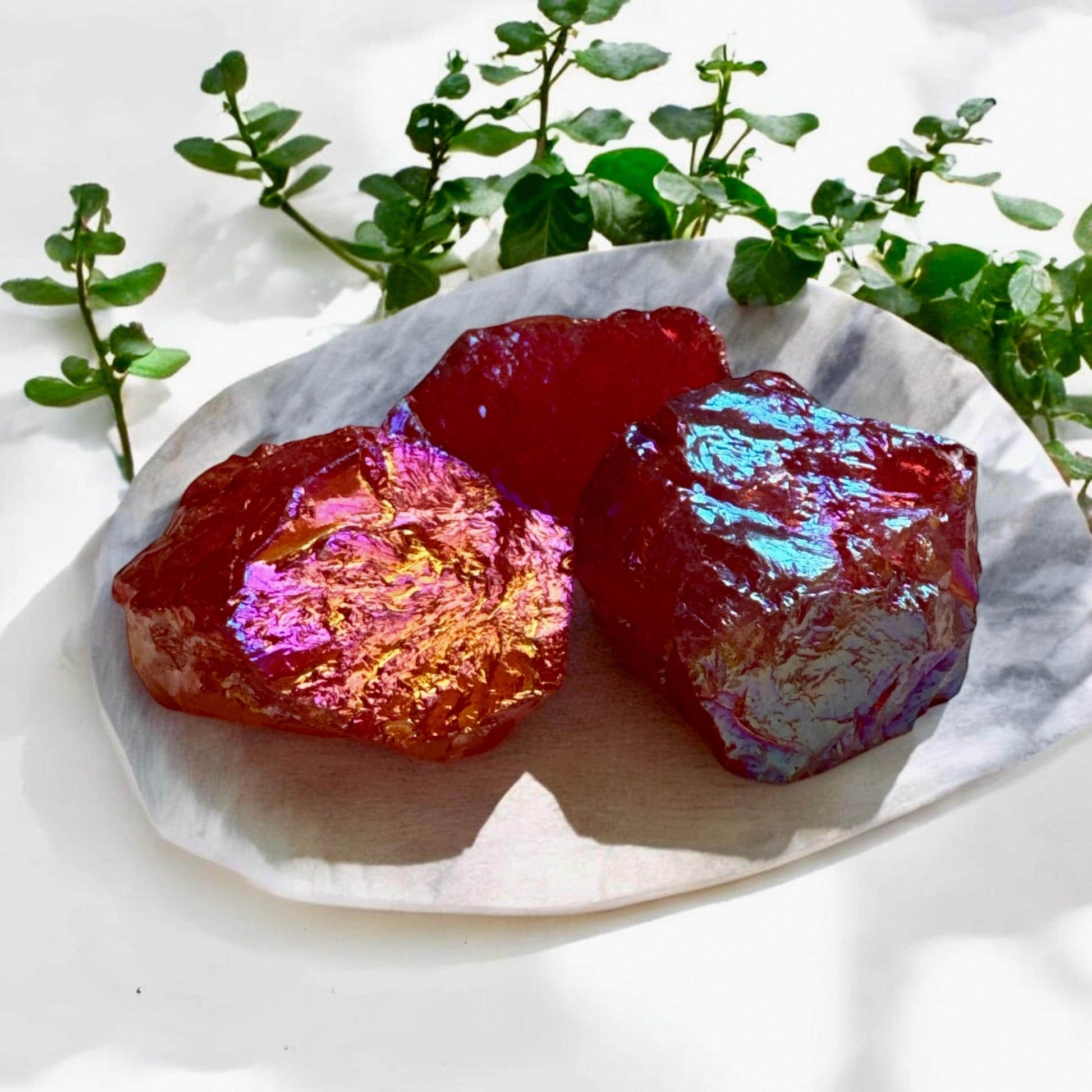 Red Aura Quartz Crystal: Vibrant Healing Stone