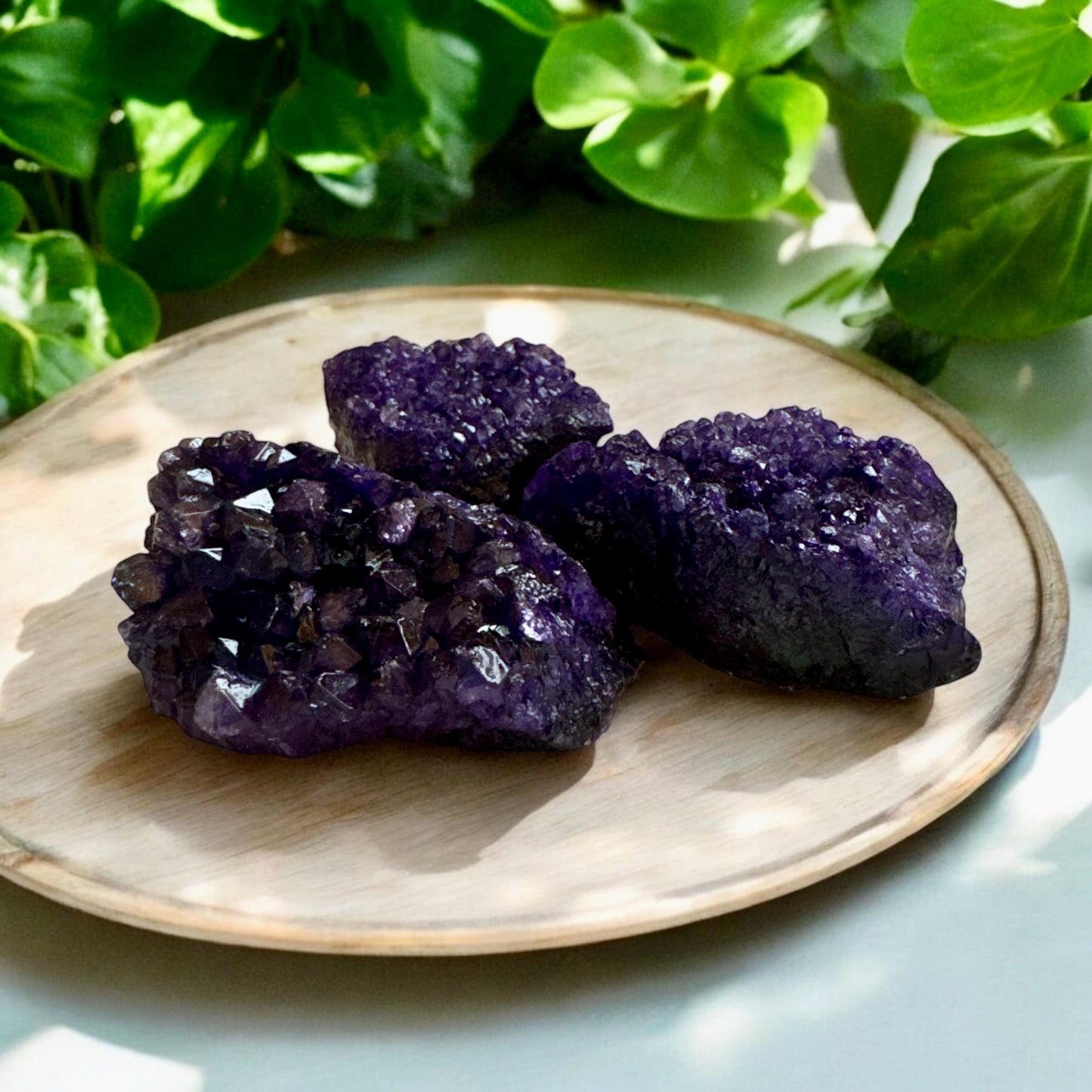 Dyed Purple Amethyst Cluster: Regal Crystal Energy (2-3''')