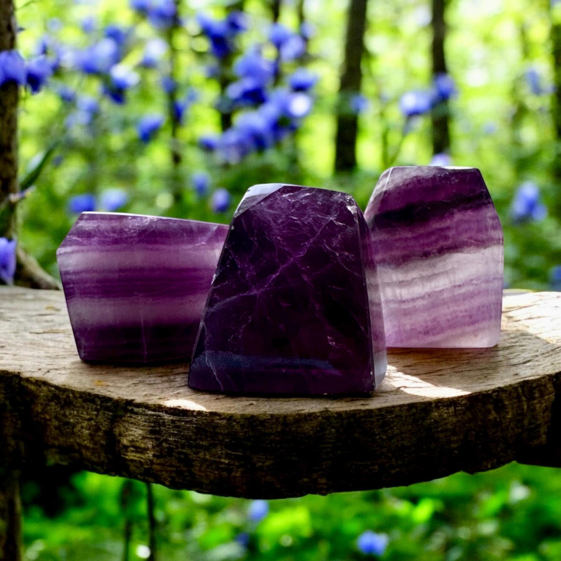 Purple Magenta Fluorite Free Form: Crystal for Clarity