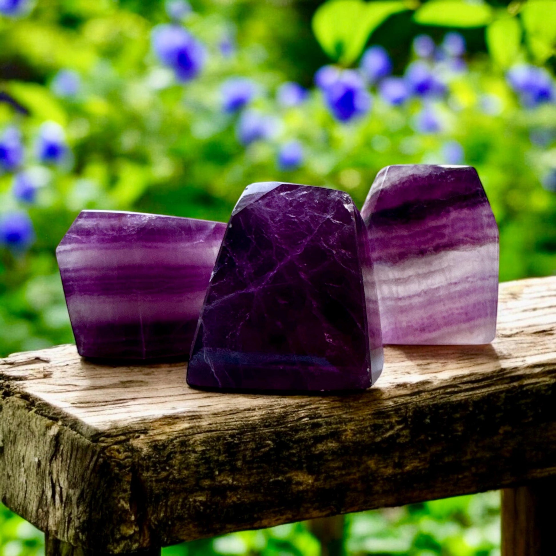 Purple Magenta Fluorite Free Form: Crystal for Clarity