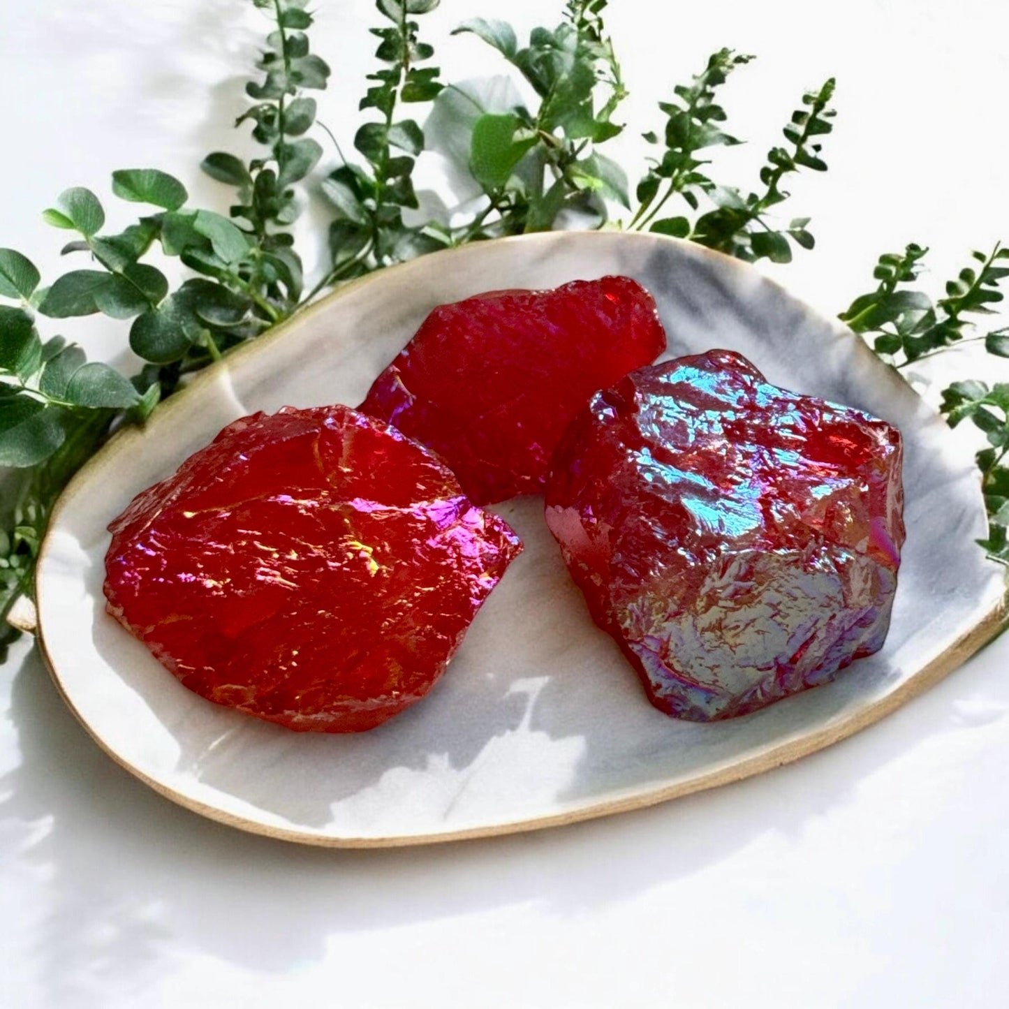 Red Aura Quartz Crystal: Vibrant Healing Stone