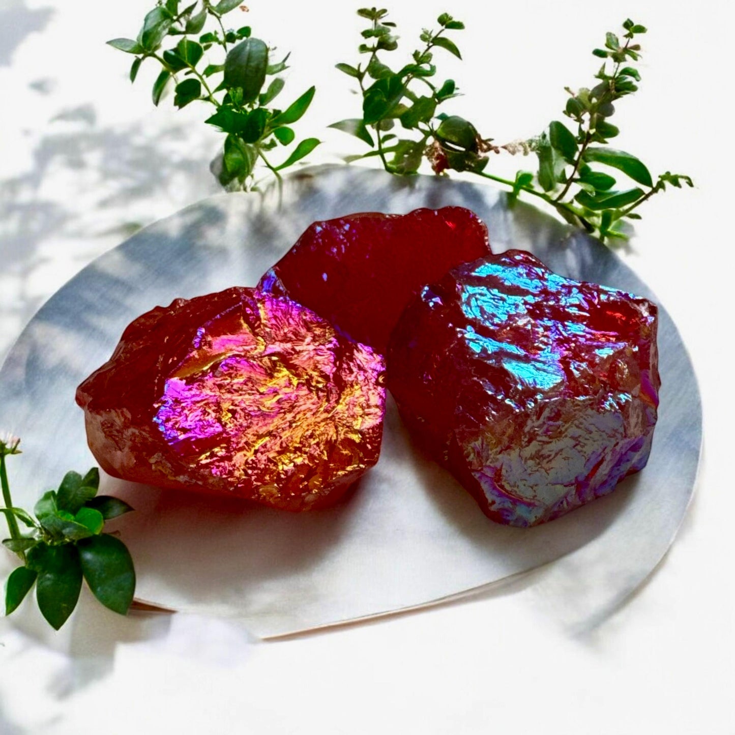 Red Aura Quartz Crystal: Vibrant Healing Stone