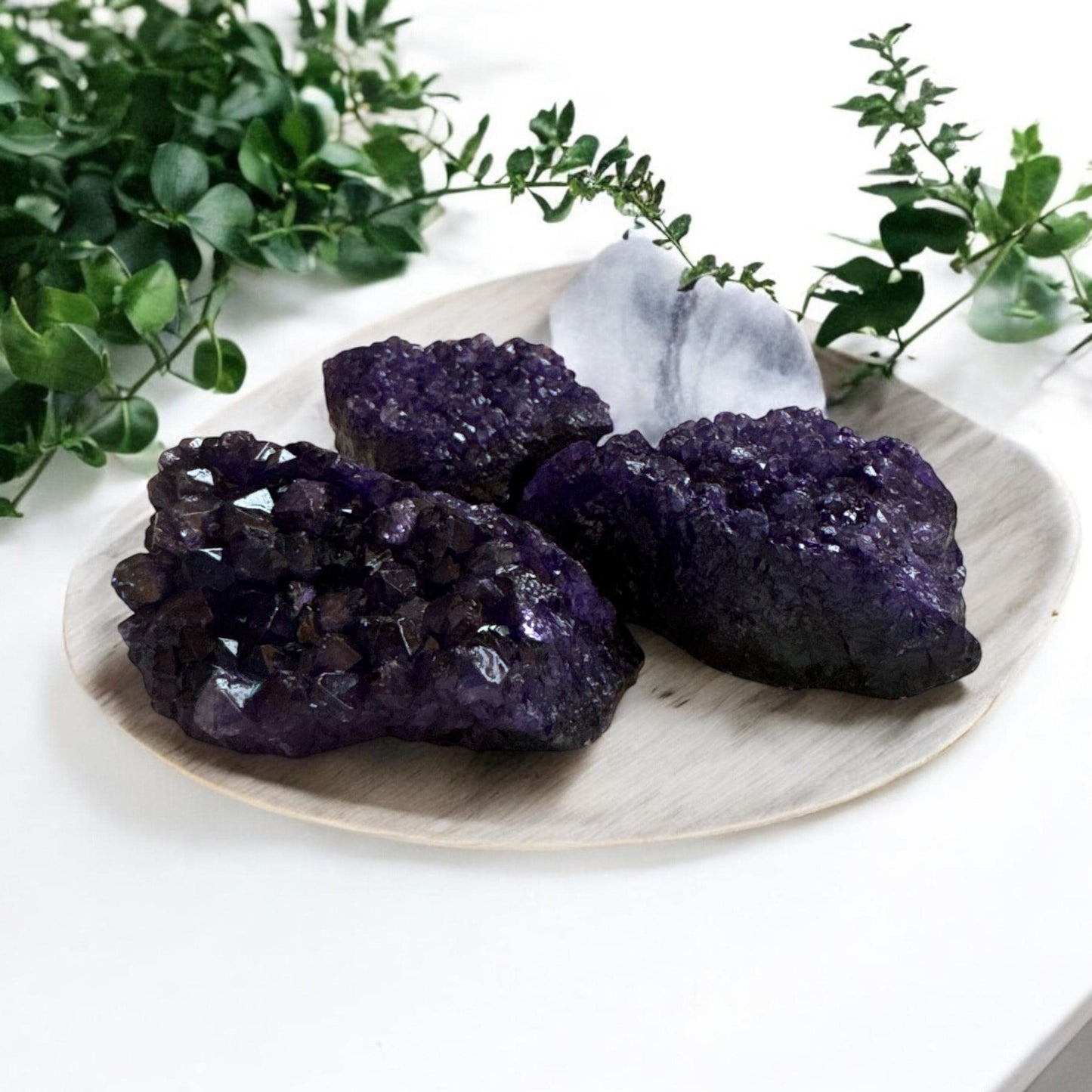 Dyed Purple Amethyst Cluster: Regal Crystal Energy (2-3''')