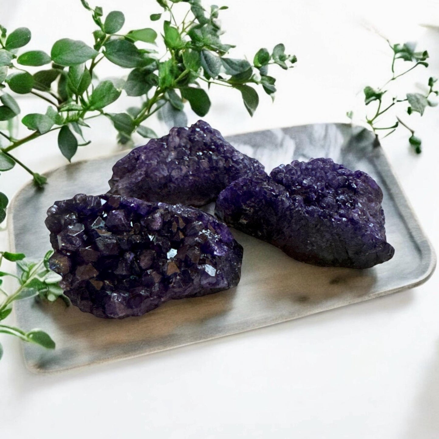 Dyed Purple Amethyst Cluster: Regal Crystal Energy (2-3''')