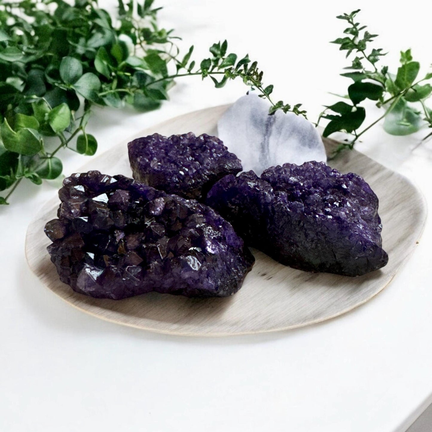 Dyed Purple Amethyst Cluster: Regal Crystal Energy (2-3''')