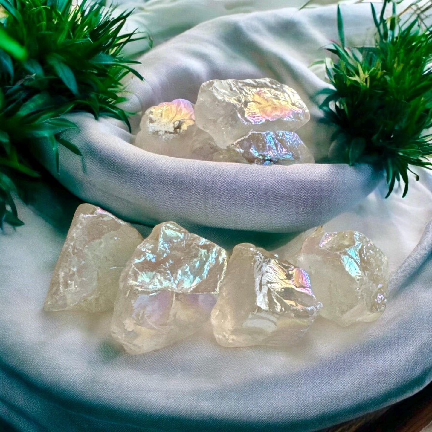 Angel Aura Raw Quartz Crystal Piece – Ethereal Beauty | Luna by Louise, Crystal Shop UK