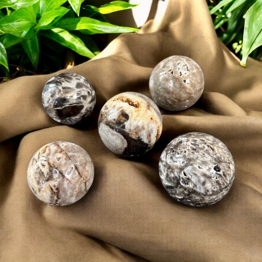 Sphalerite Druzy Spheres - Luna by Louise, Crystal Shop UK | Energizing and Protective
