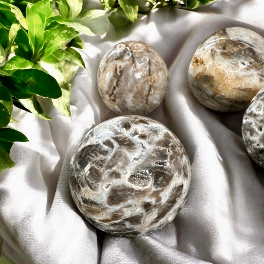 Sphalerite Druzy Spheres - Luna by Louise, Crystal Shop UK | Energizing and Protective