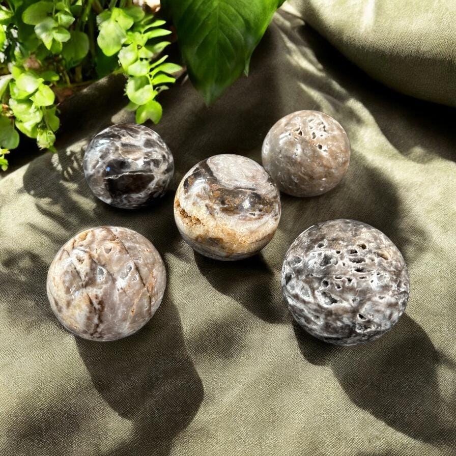 Sphalerite Druzy Spheres - Luna by Louise, Crystal Shop UK | Energizing and Protective