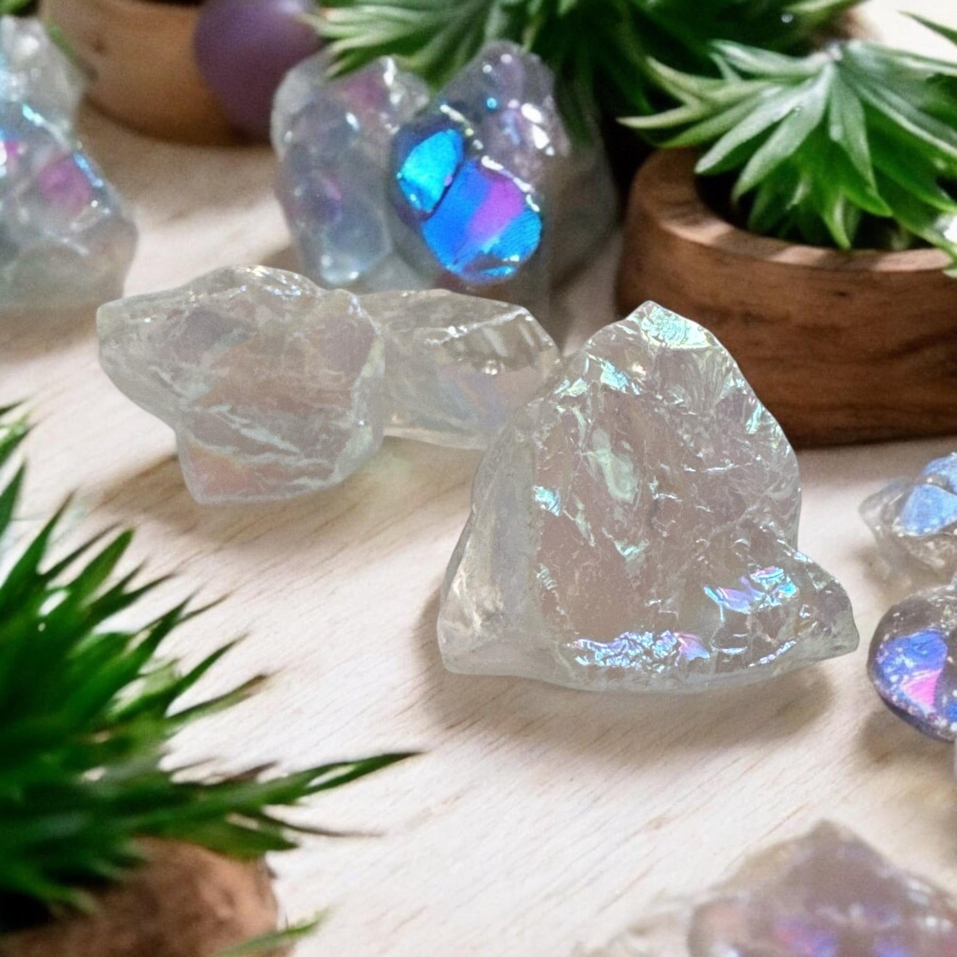 Angel Aura Raw Quartz Crystal Piece – Ethereal Beauty | Luna by Louise, Crystal Shop UK