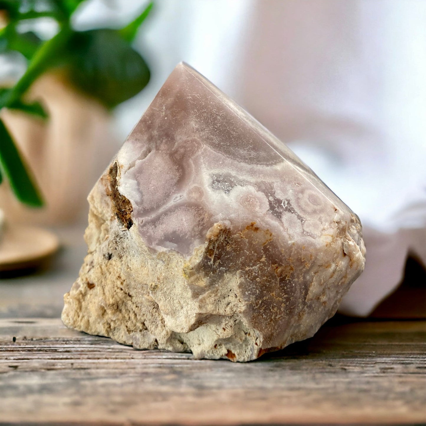 Pink Amethyst Cut Base - Enchanting Soft Pink Hues | Luna by Louise, Crystal Shop UK