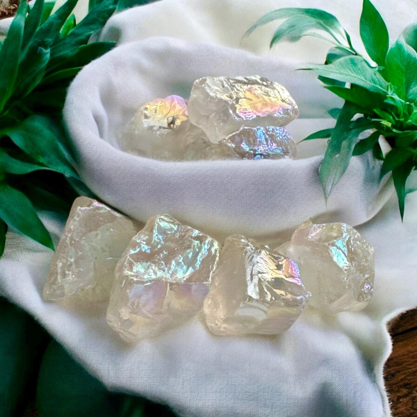 Angel Aura Raw Quartz Crystal Piece – Ethereal Beauty | Luna by Louise, Crystal Shop UK