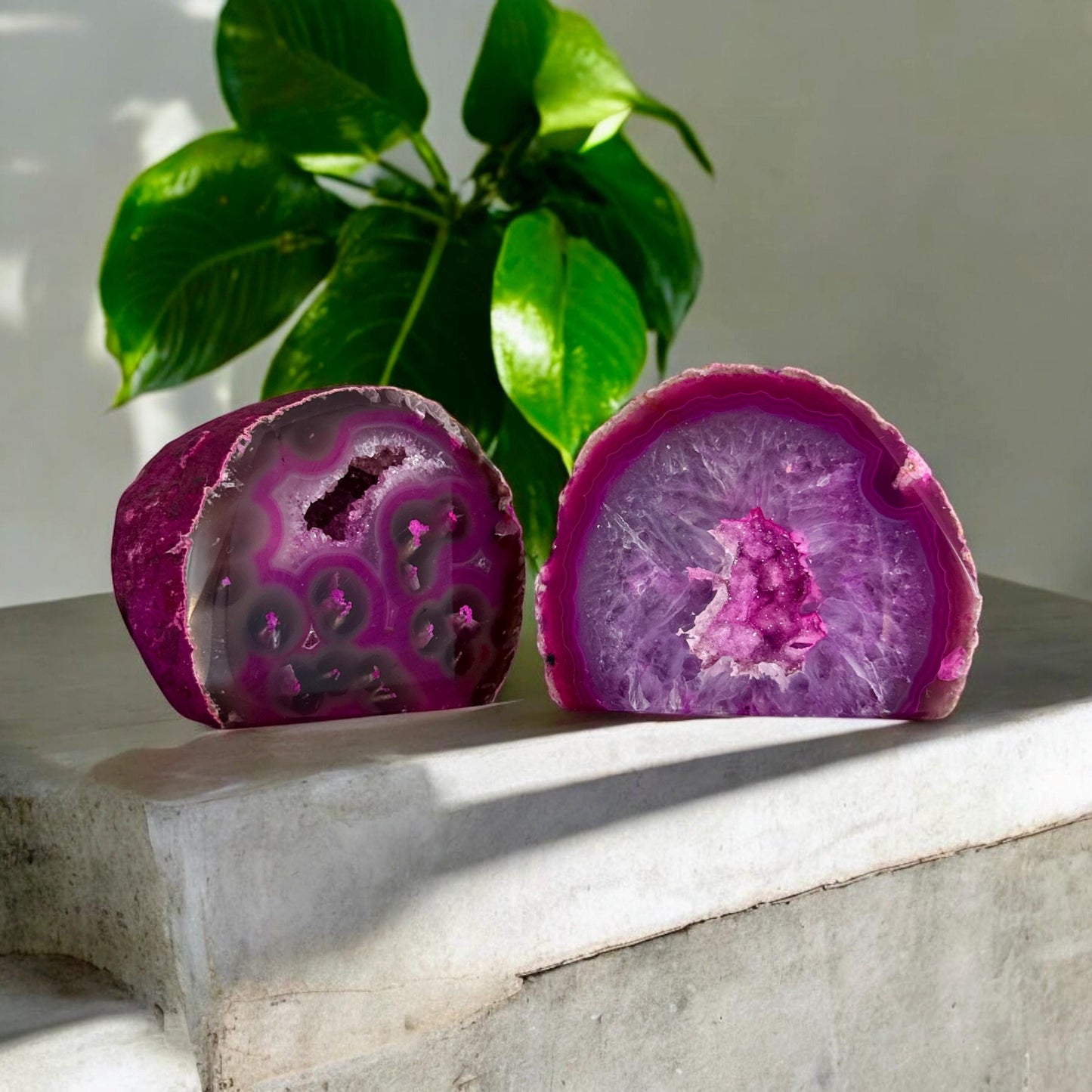 Pink Agate Standing Crystal: Love & Harmony Stone