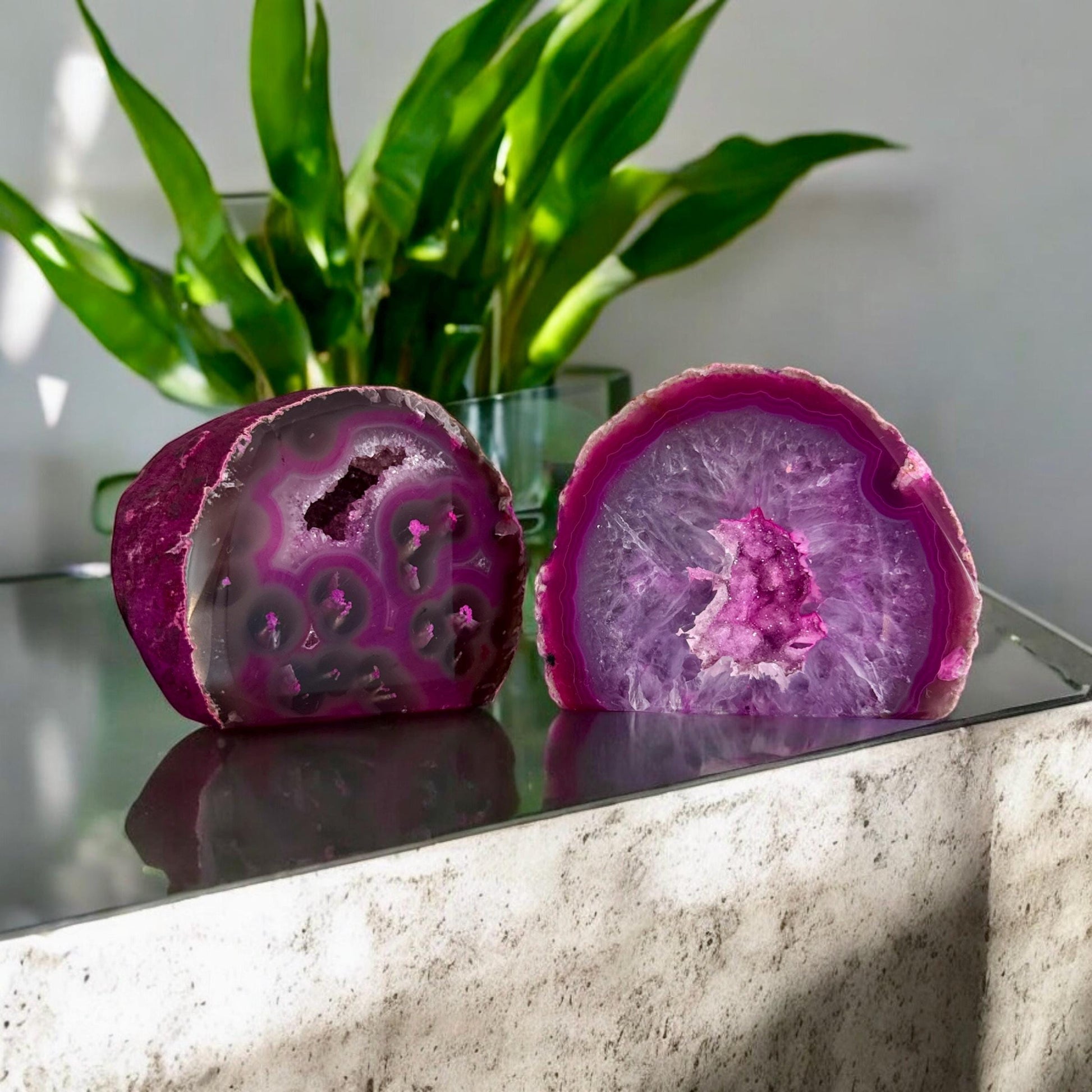 Pink Agate Standing Crystal: Love & Harmony Stone