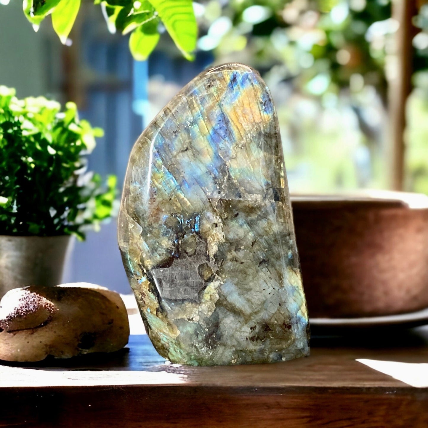 Labradorite Crystal Freeform #2 - Beautiful, Calming, and Healing Stones for Your Lovely Crystal Collection