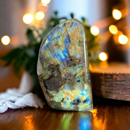 Labradorite Crystal Freeform #2 - Beautiful, Calming, and Healing Stones for Your Lovely Crystal Collection