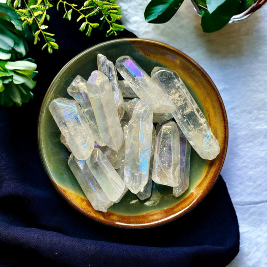 Angel Aura Quartz Point – 2–3” | Uplifting & Dreamy Energy | Luna by Louise, Crystal Shop UK