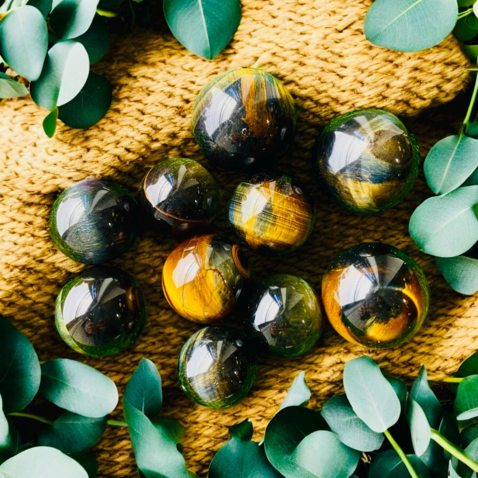 Blue Tiger's Eye ( Mini ) Sphere - Strength & Protection | Luna by Louise Crystal Shop UK