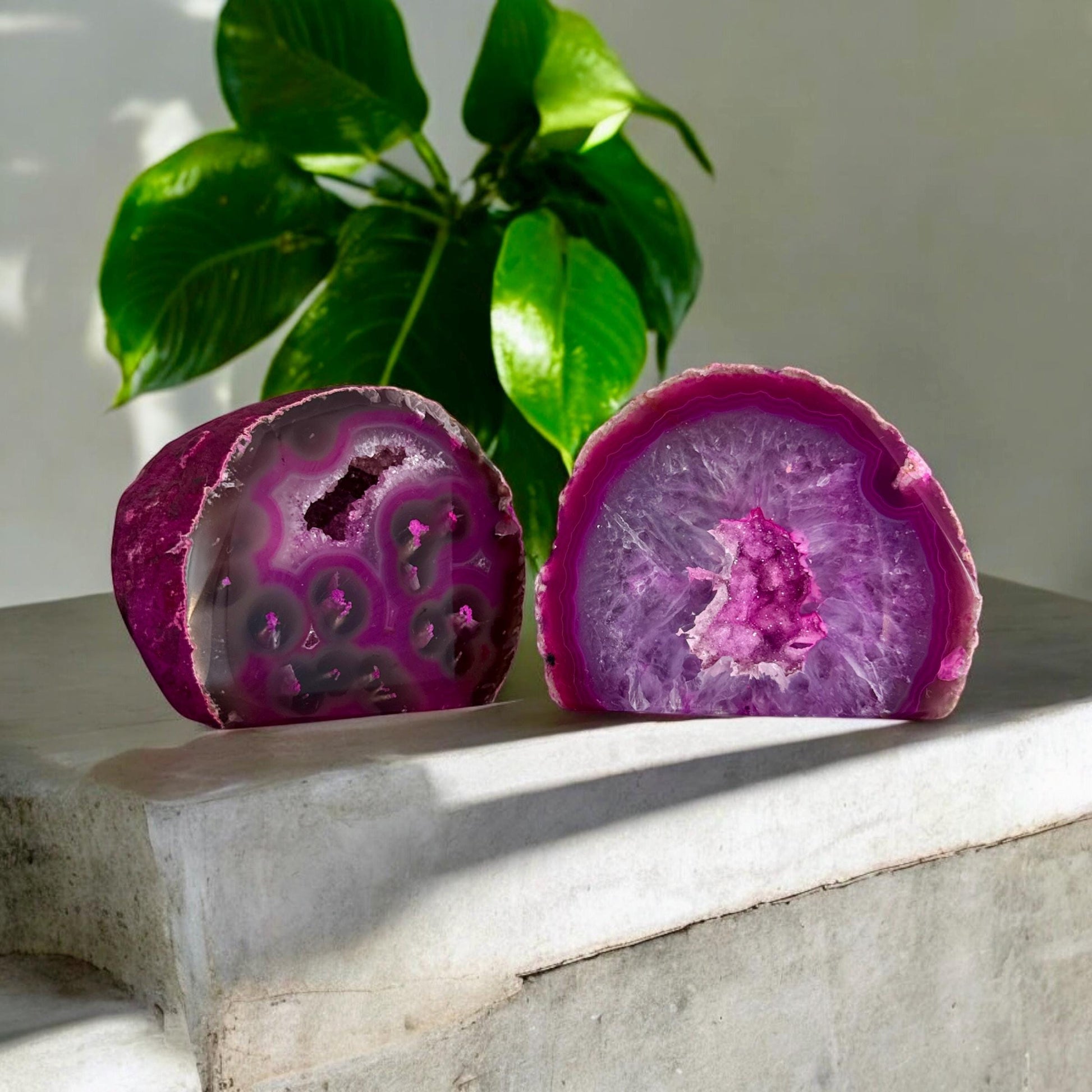 Pink Agate Standing Crystal: Love & Harmony Stone