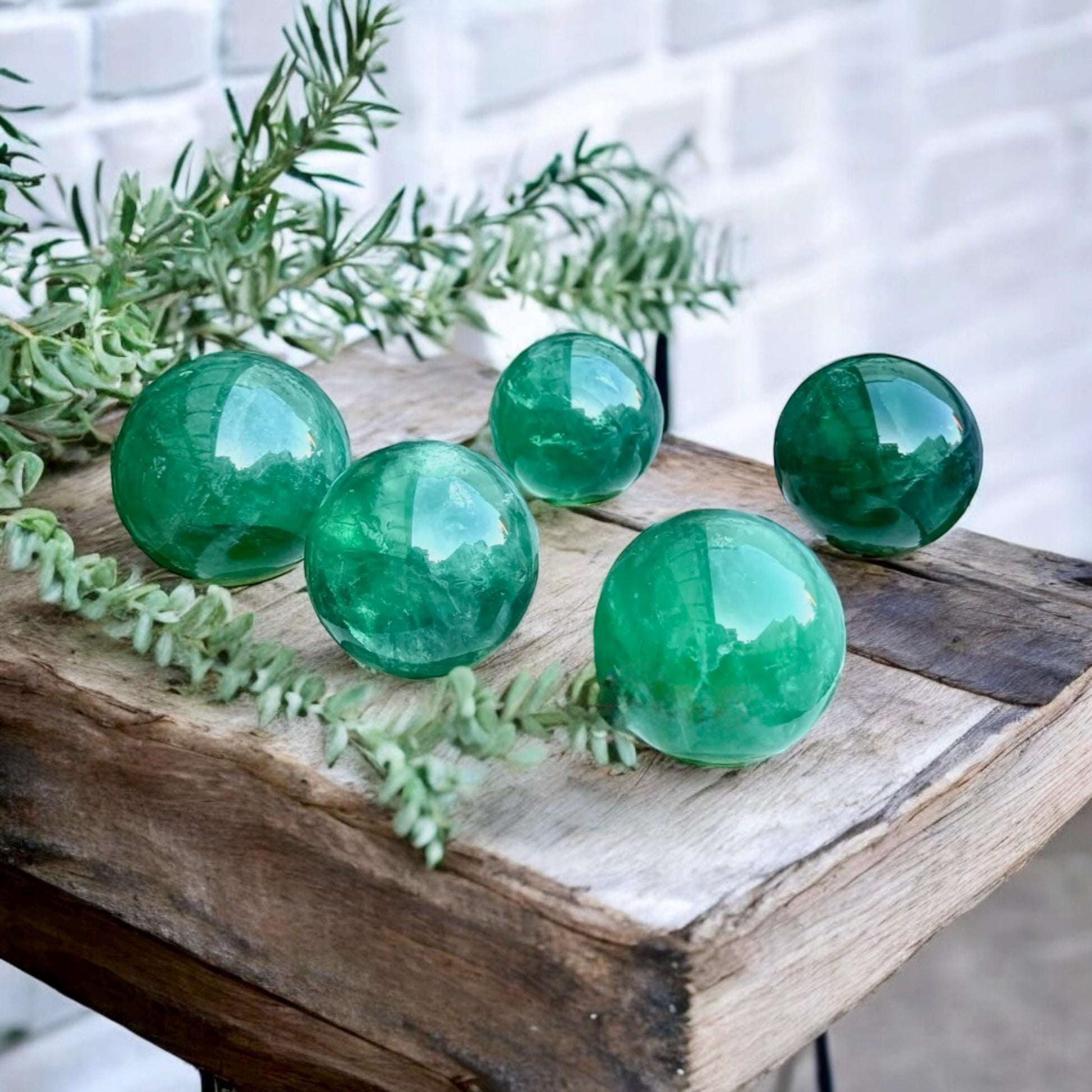 Green Fluorite Sphere: Polished Crystal Ball (70mm)