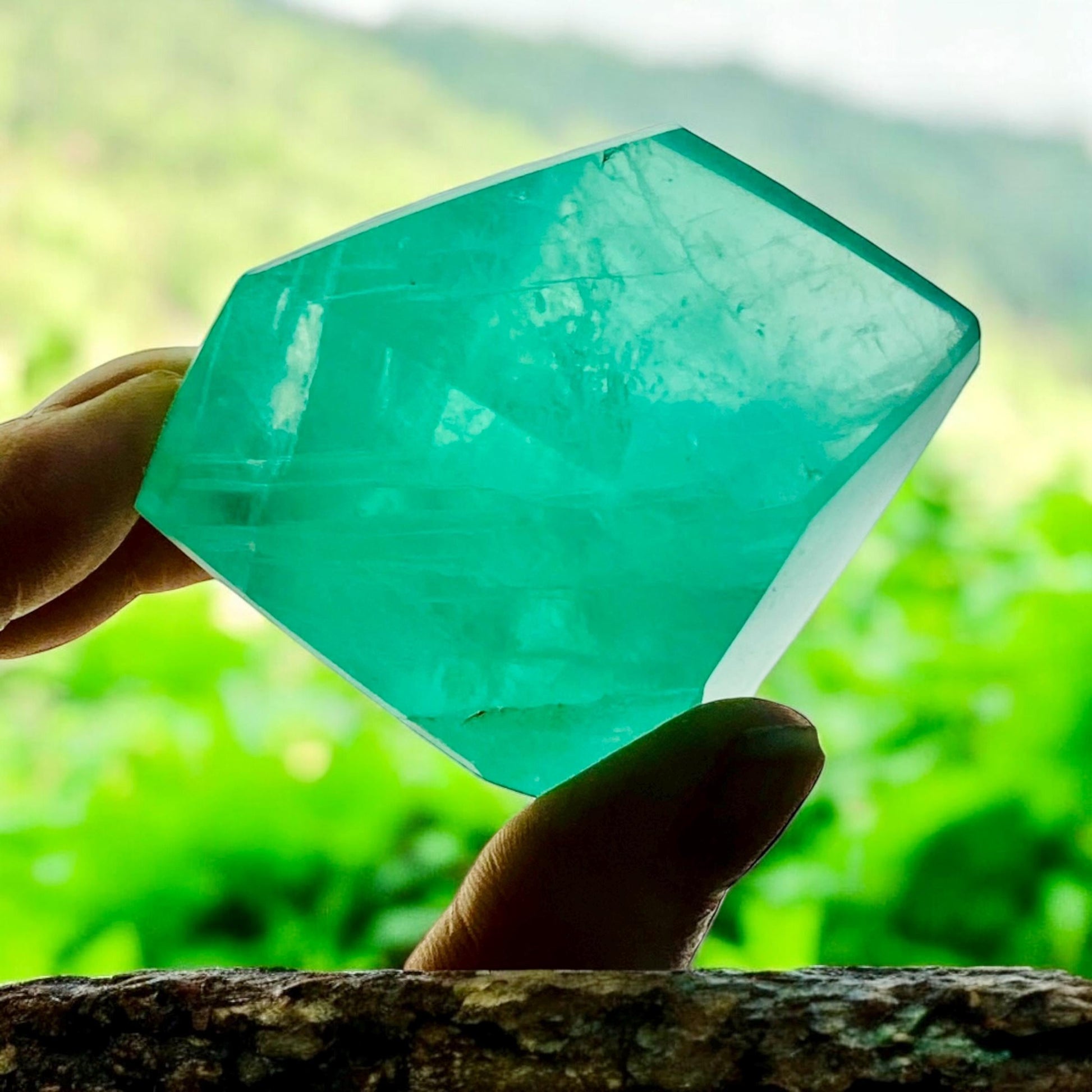 Mint Fluorite Crystal Free Form Cubes - Serenity & Focus | Luna by Louise, Crystal Shop UK