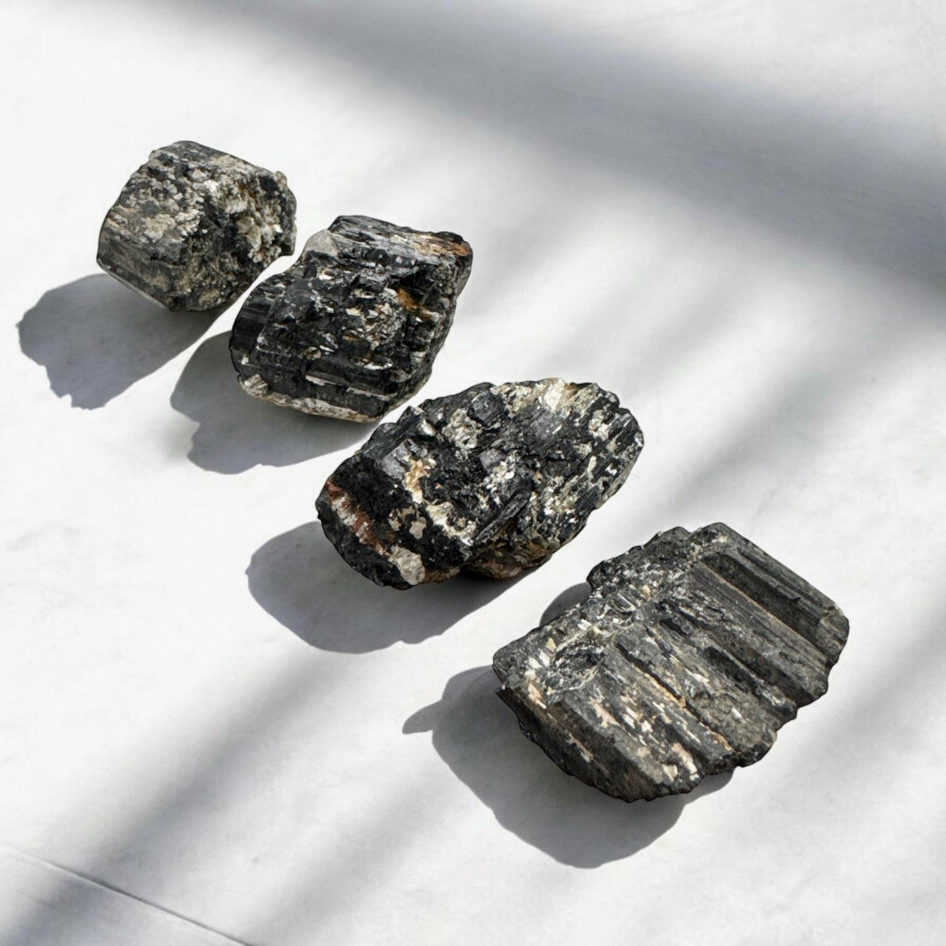 Black Tourmaline with Mica: Protection Crystal Piece