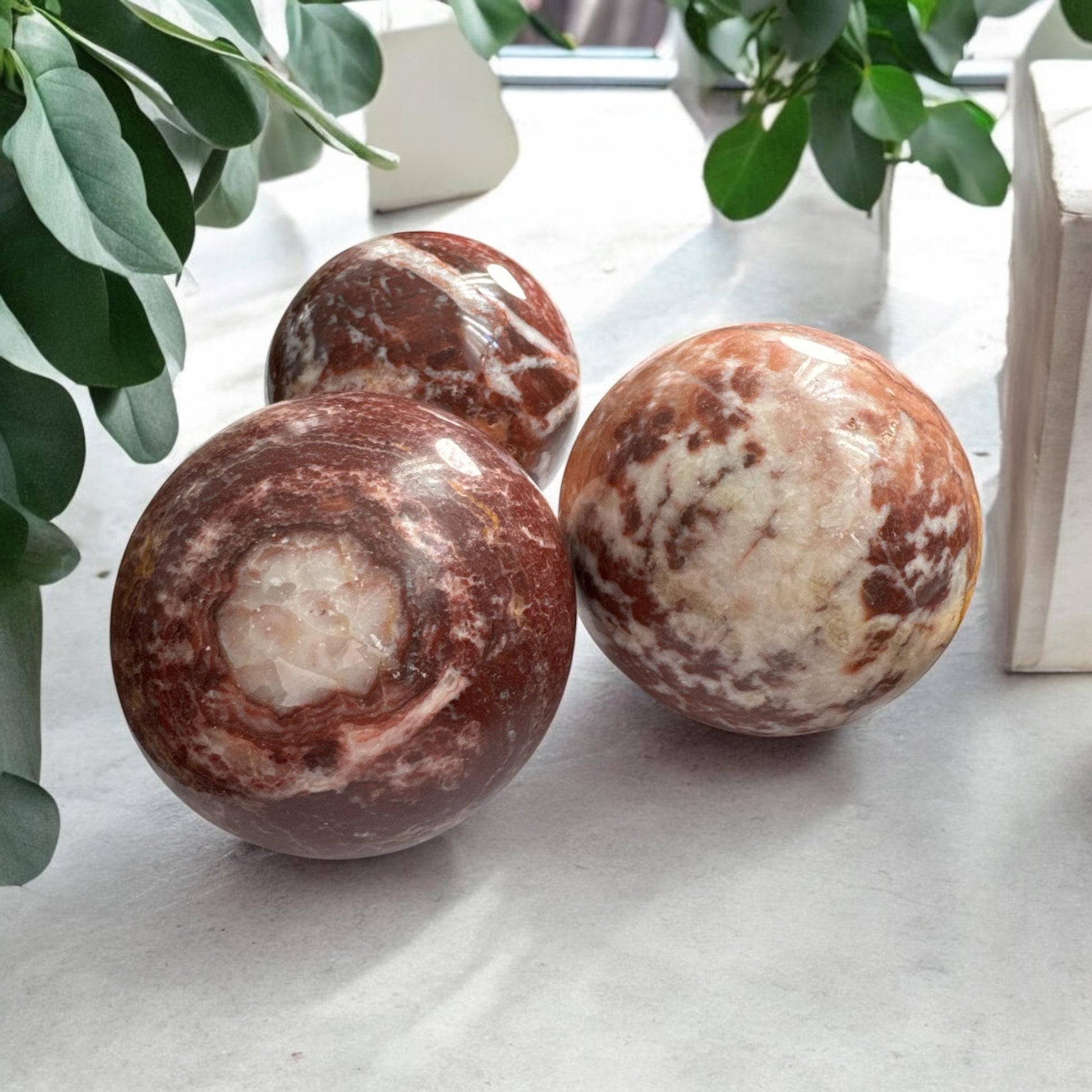 Dali Jasper Sphere: Polished Crystal Ball (65mm)