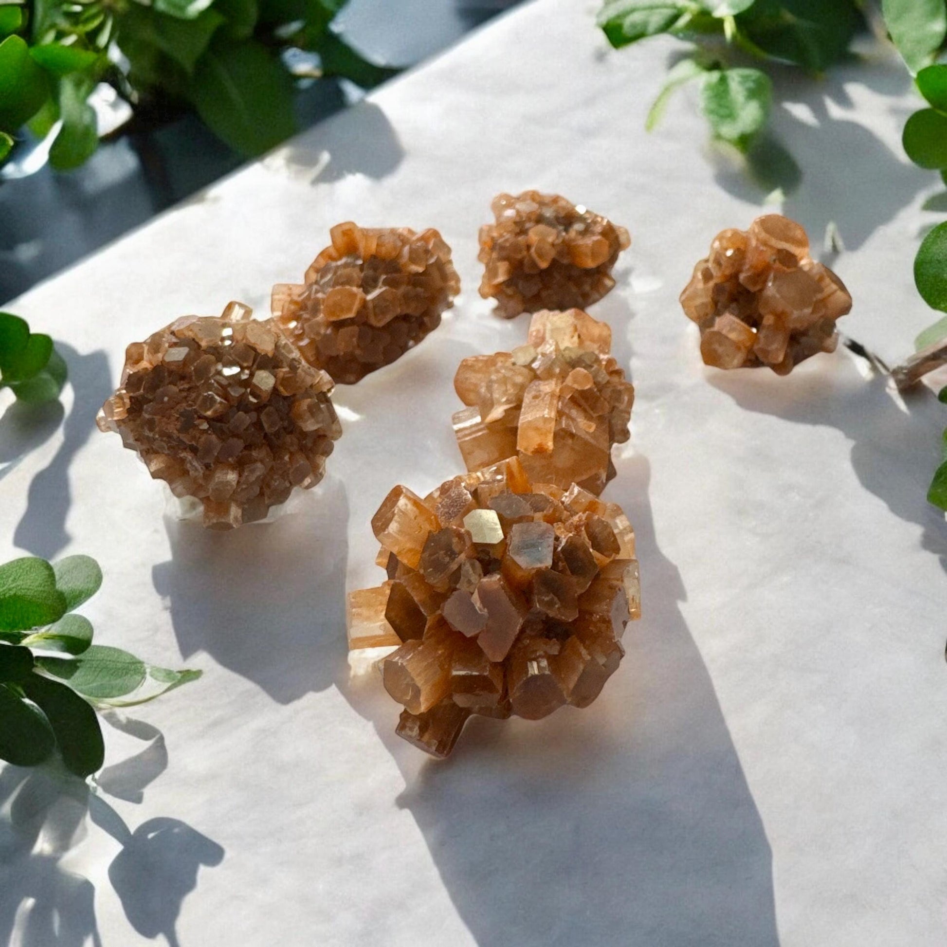 Natural Aragonite Sputnik Cluster, Grounding & Stabilizing Crystal – Luna by Louise, Crystal Shop UK