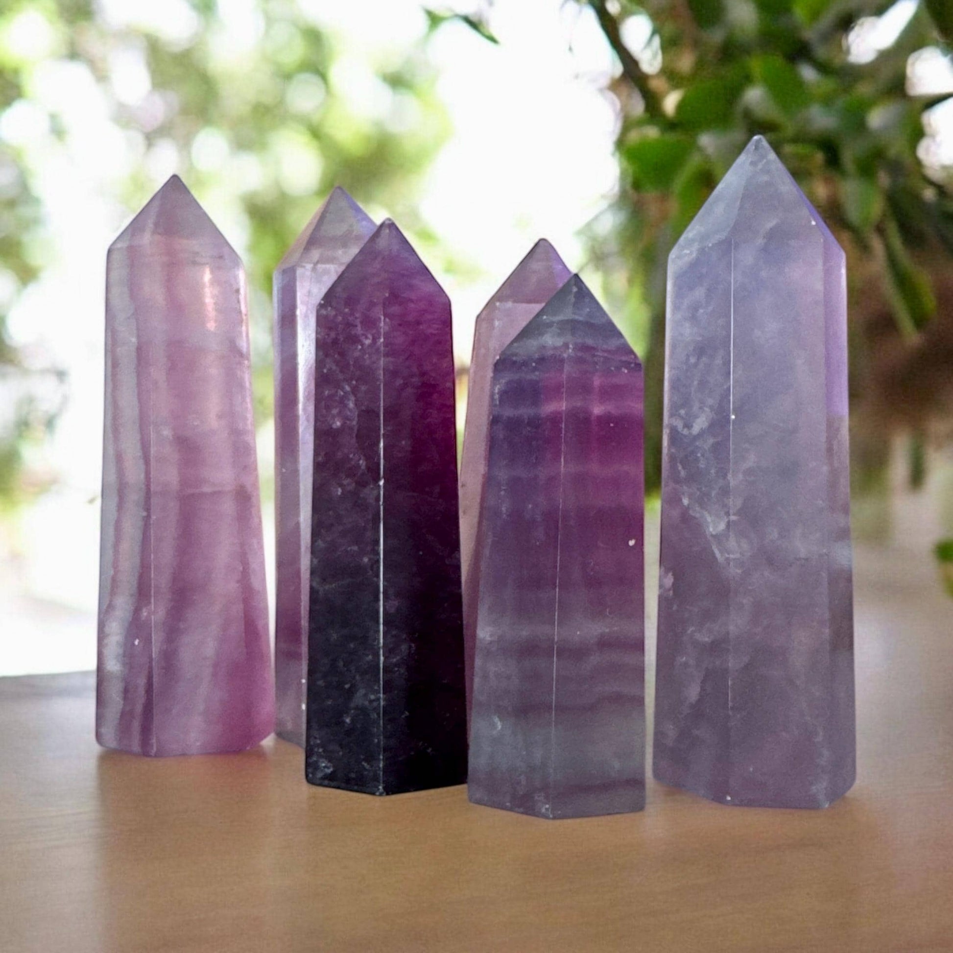 Magenta Fluorite Tower: Vibrant Crystal for Mental Clarity