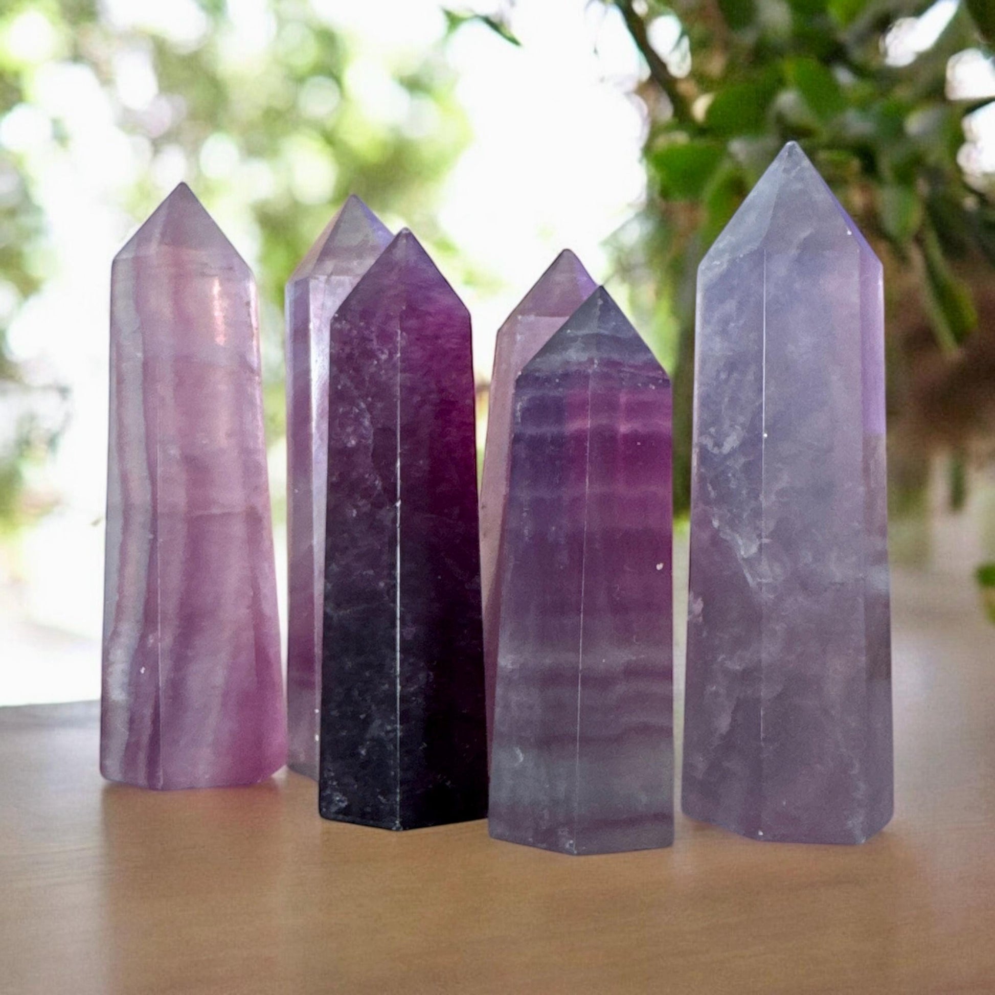Magenta Fluorite Tower: Vibrant Crystal for Mental Clarity