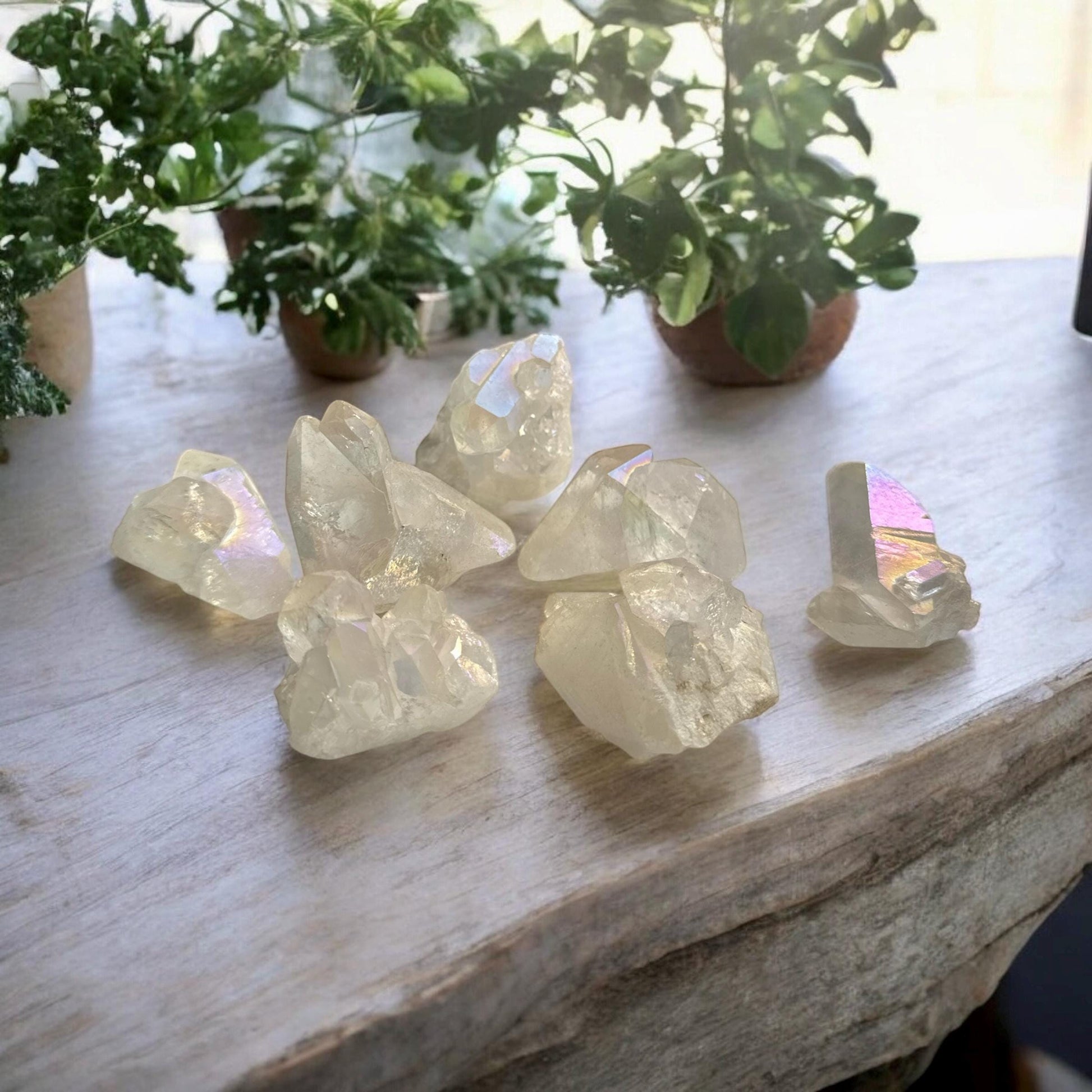 Angel Aura Quartz Points, Radiant High Vibrational Crystal – Luna by Louise, Crystal Shop UK