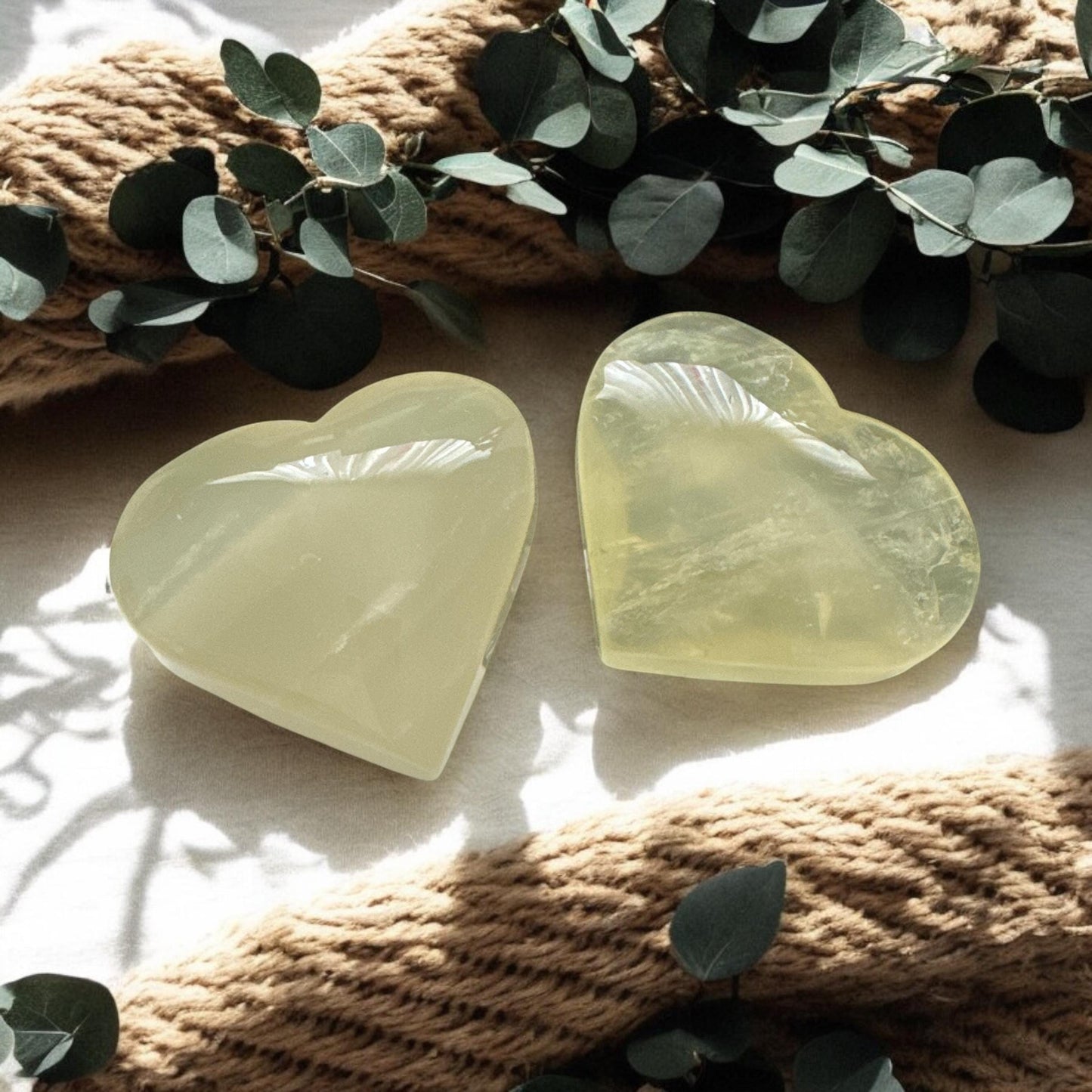 Lemon Quartz Crystal Heart: Uplifting Energy Stone