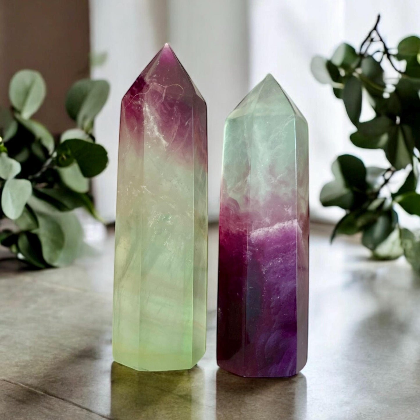 Watermelon Fluorite Tower - Harmony & Balance | Luna by Louise, Crystal Shop UK
