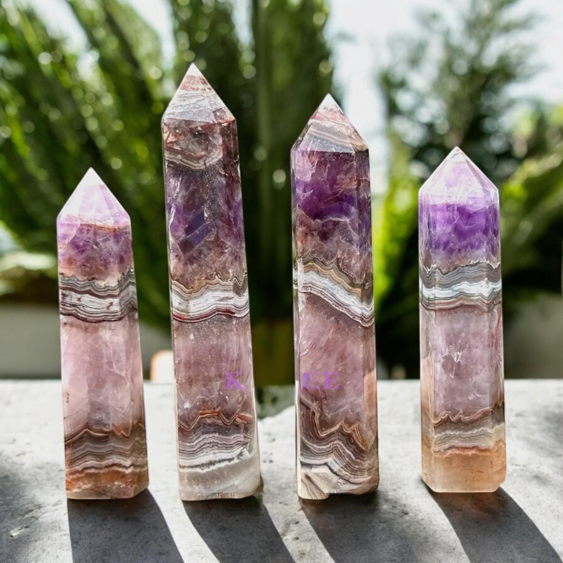 Amethyst & Agate Crystal Tower: Large Statement Piece