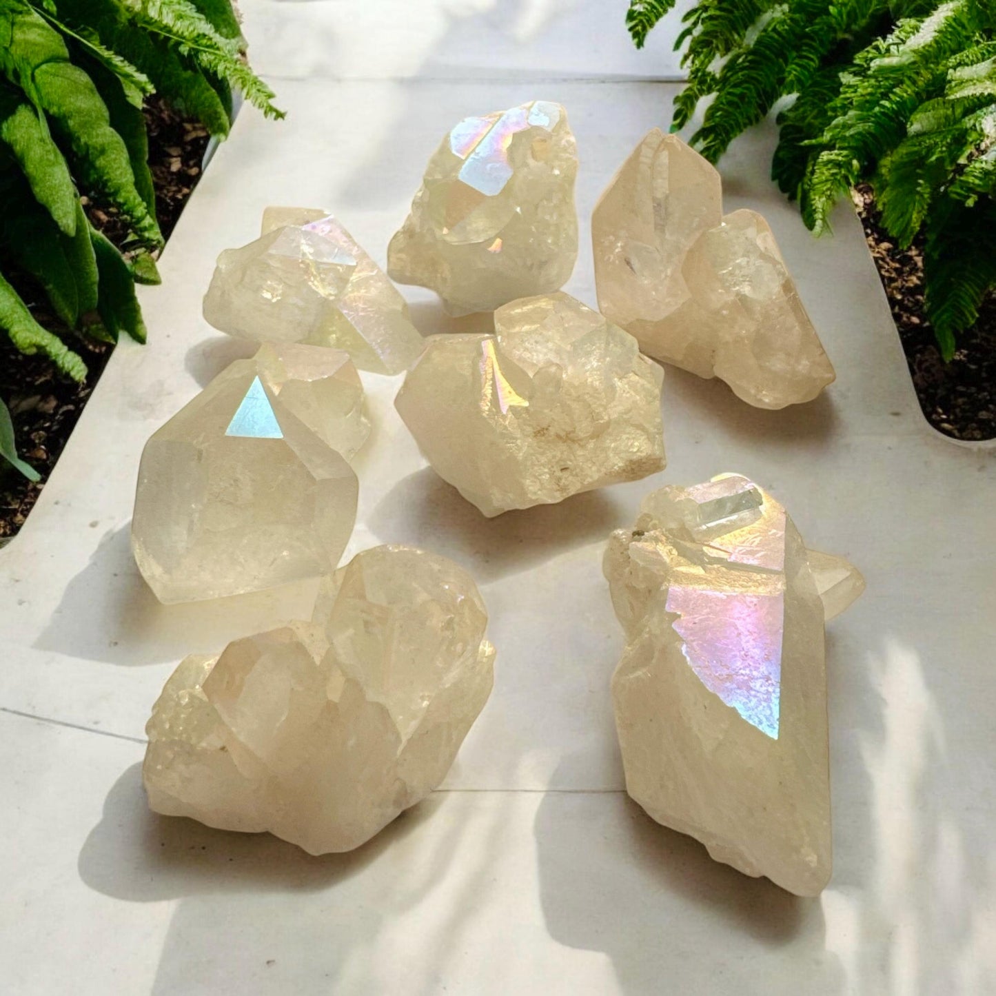 Angel Aura Quartz Points, Radiant High Vibrational Crystal – Luna by Louise, Crystal Shop UK