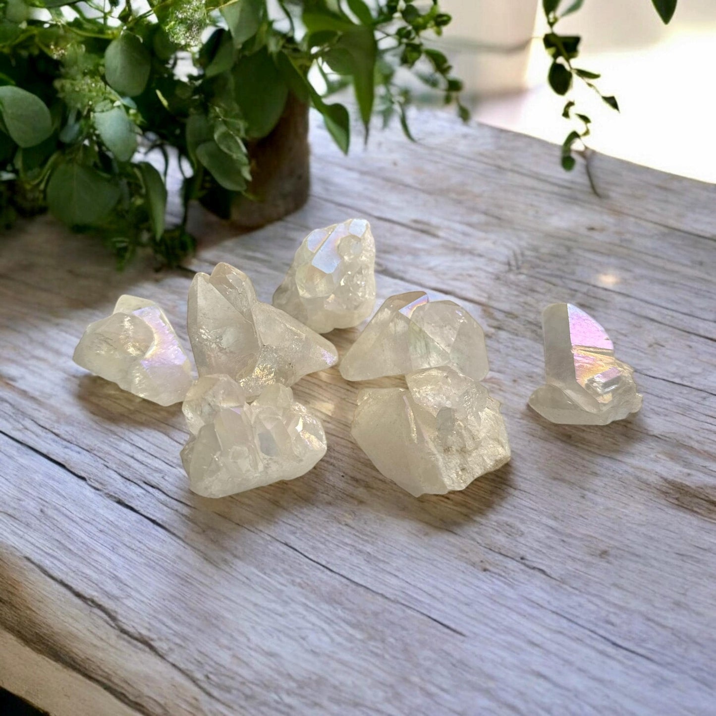 Angel Aura Quartz Points, Radiant High Vibrational Crystal – Luna by Louise, Crystal Shop UK