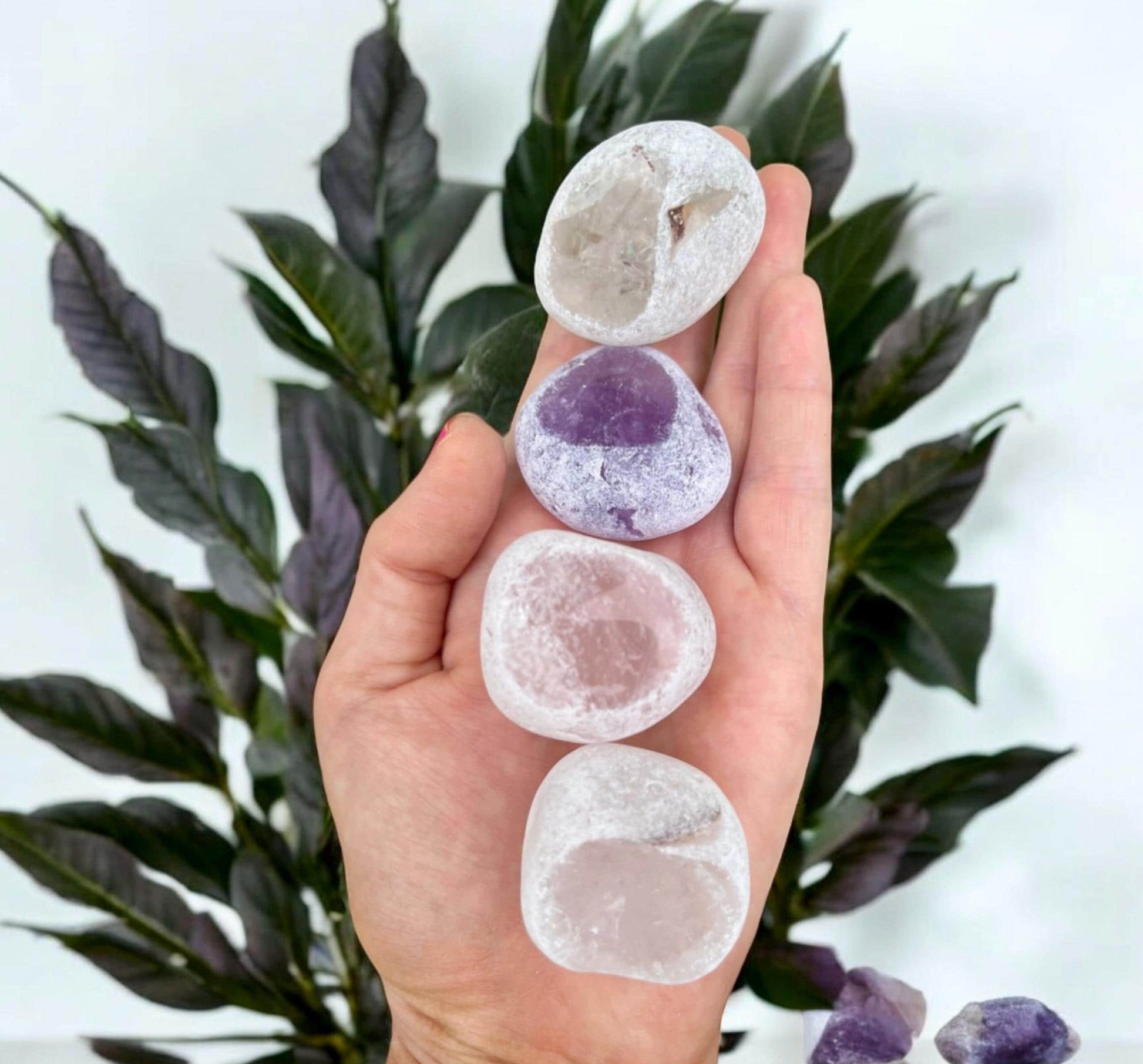 Dragon Egg: Seer Stone Smokey Quartz, Amethyst, Rose Quartz